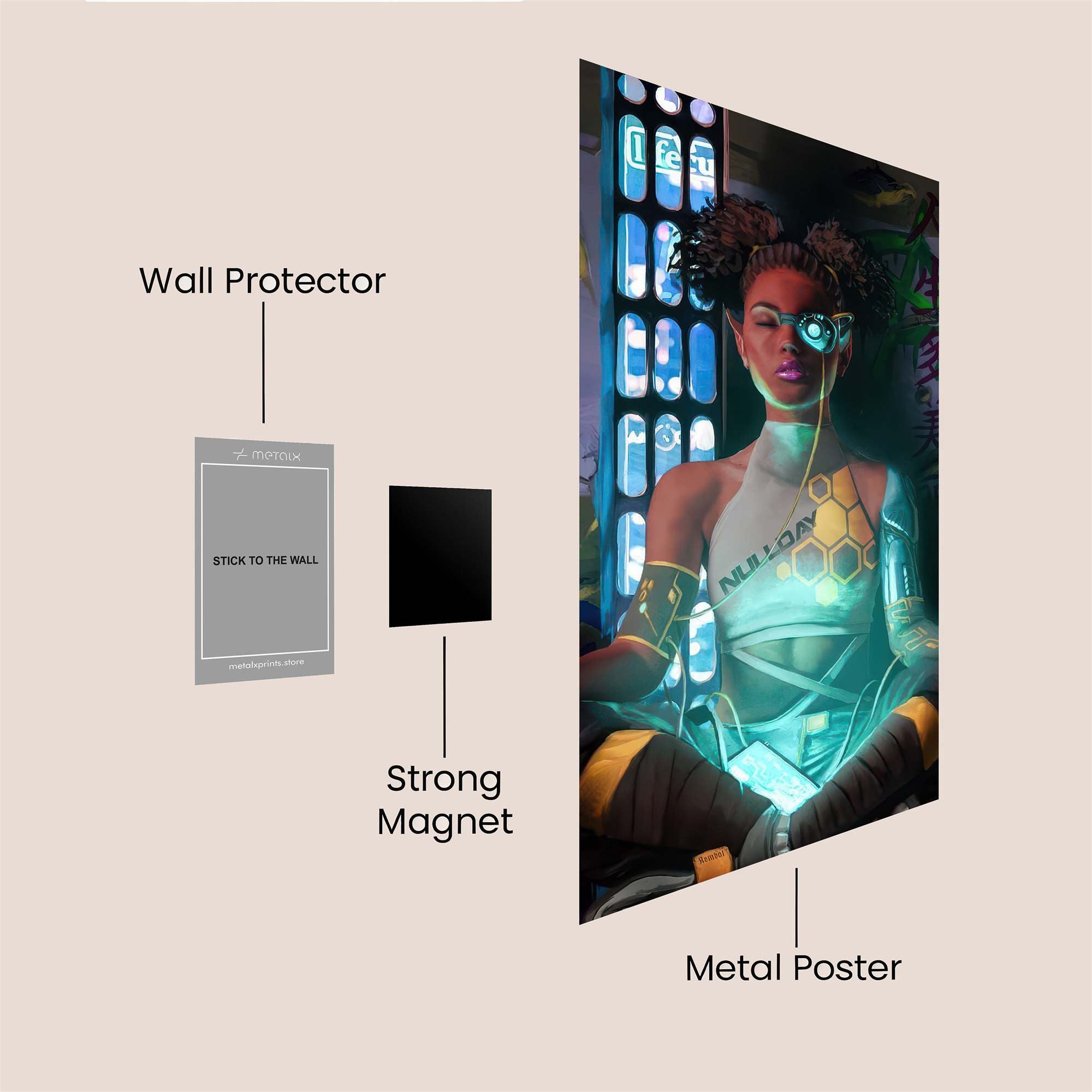Cyber Meditator Safe Wall Magnetic / M