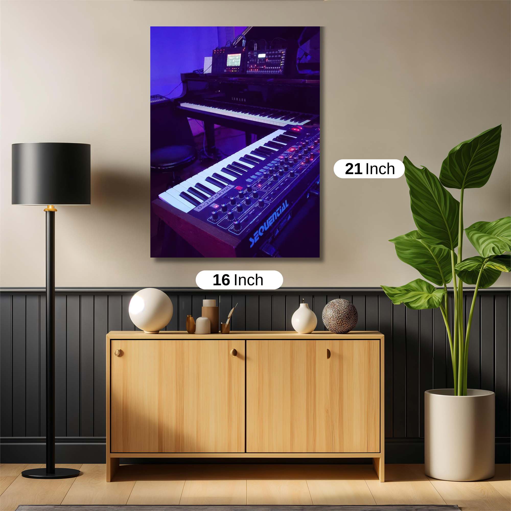 Synthwave Serenity Safe Wall Magnetic / M