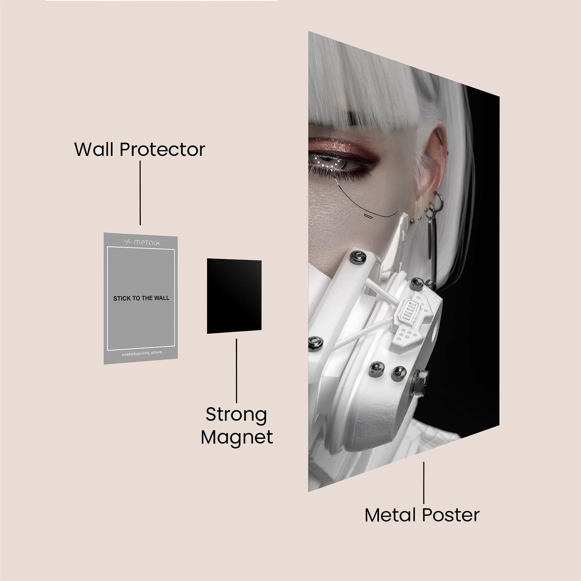 Cyber Enigma Safe Wall Magnetic / M