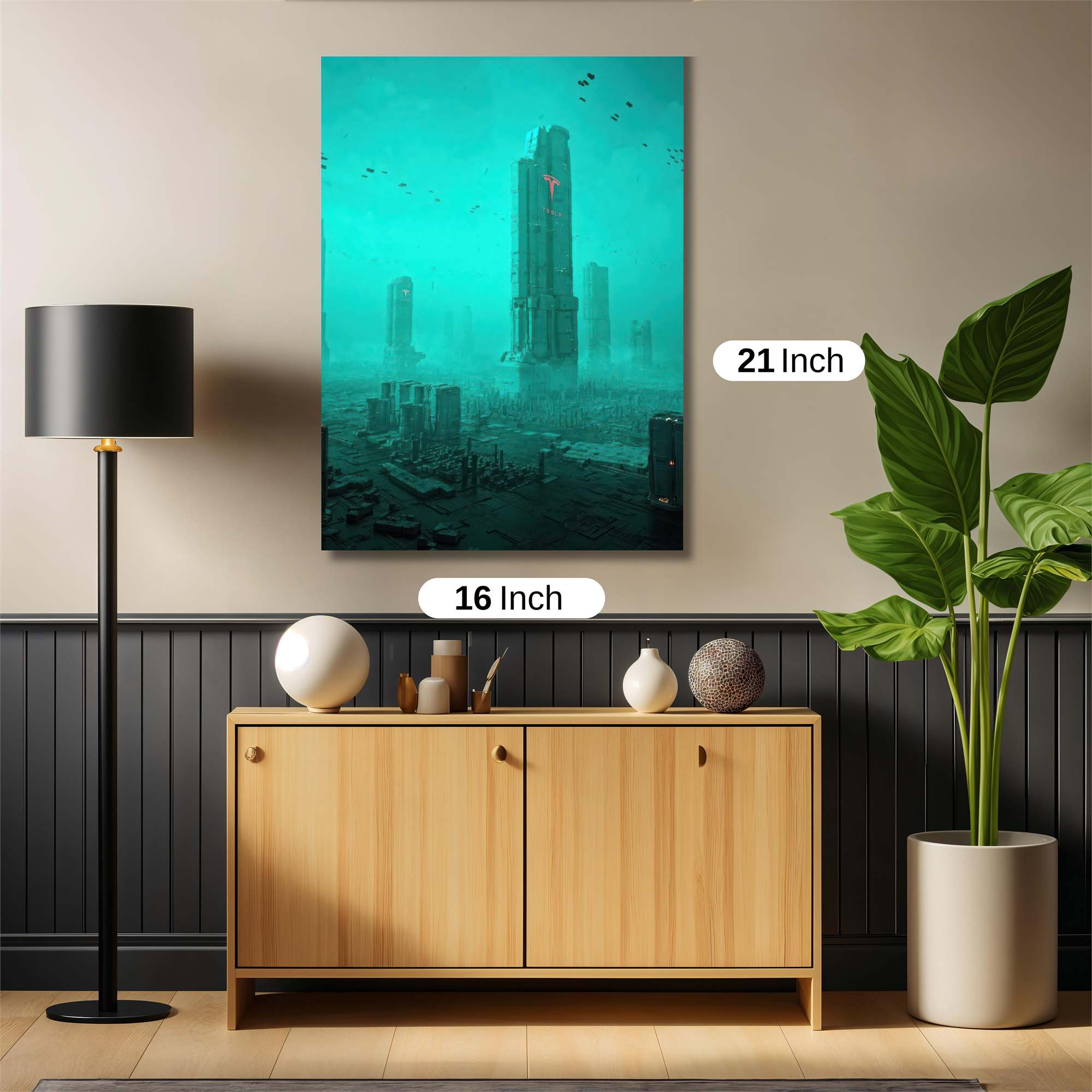 Futuristic Abyss Safe Wall Magnetic / M