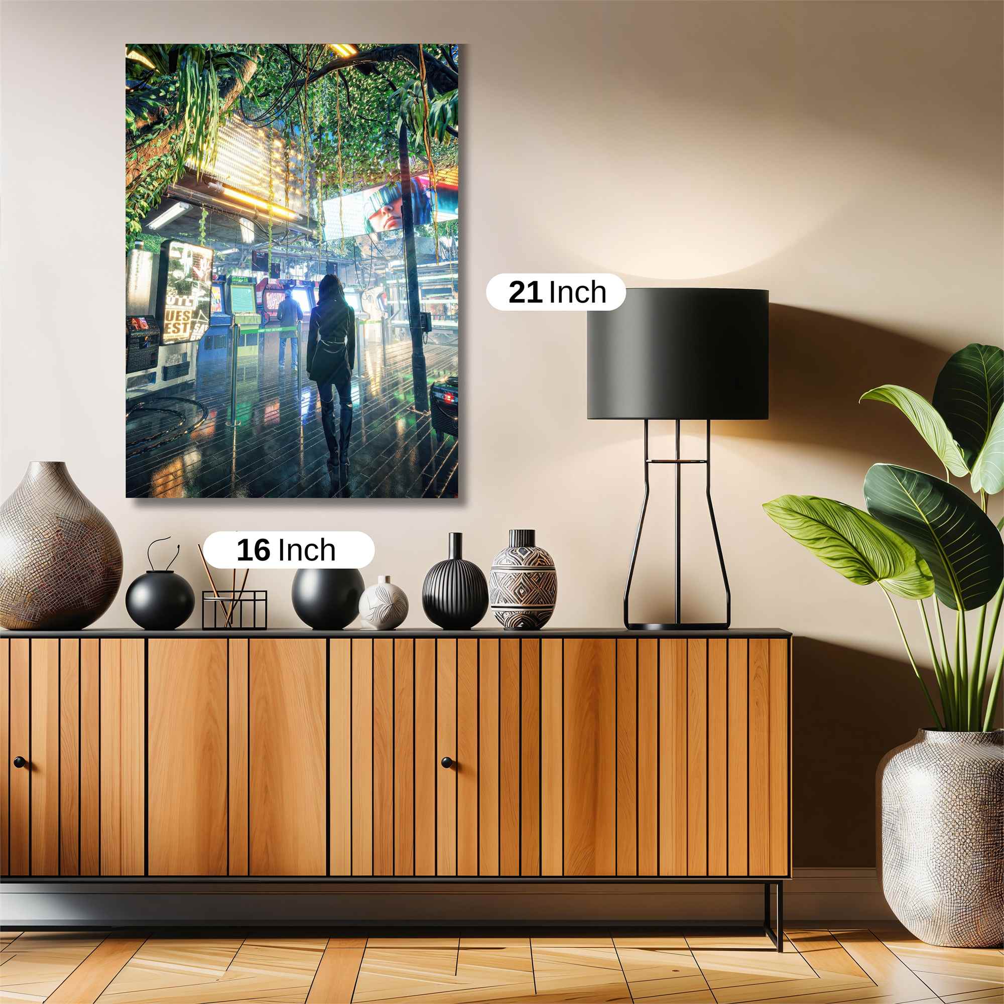 Neon Labyrinth Safe Wall Magnetic / M