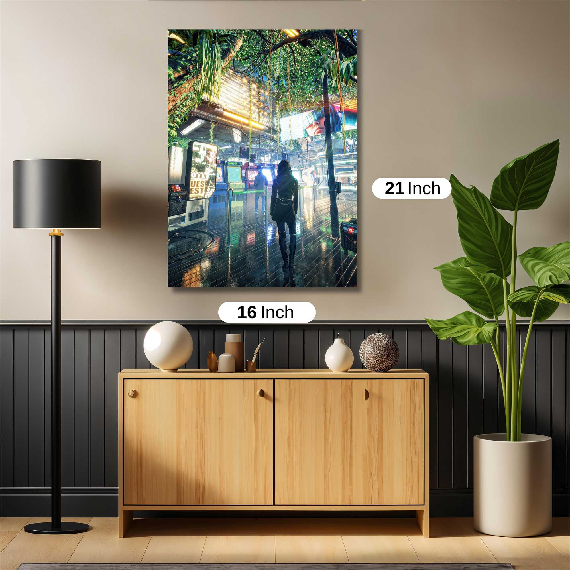 Neon Labyrinth Safe Wall Magnetic / M