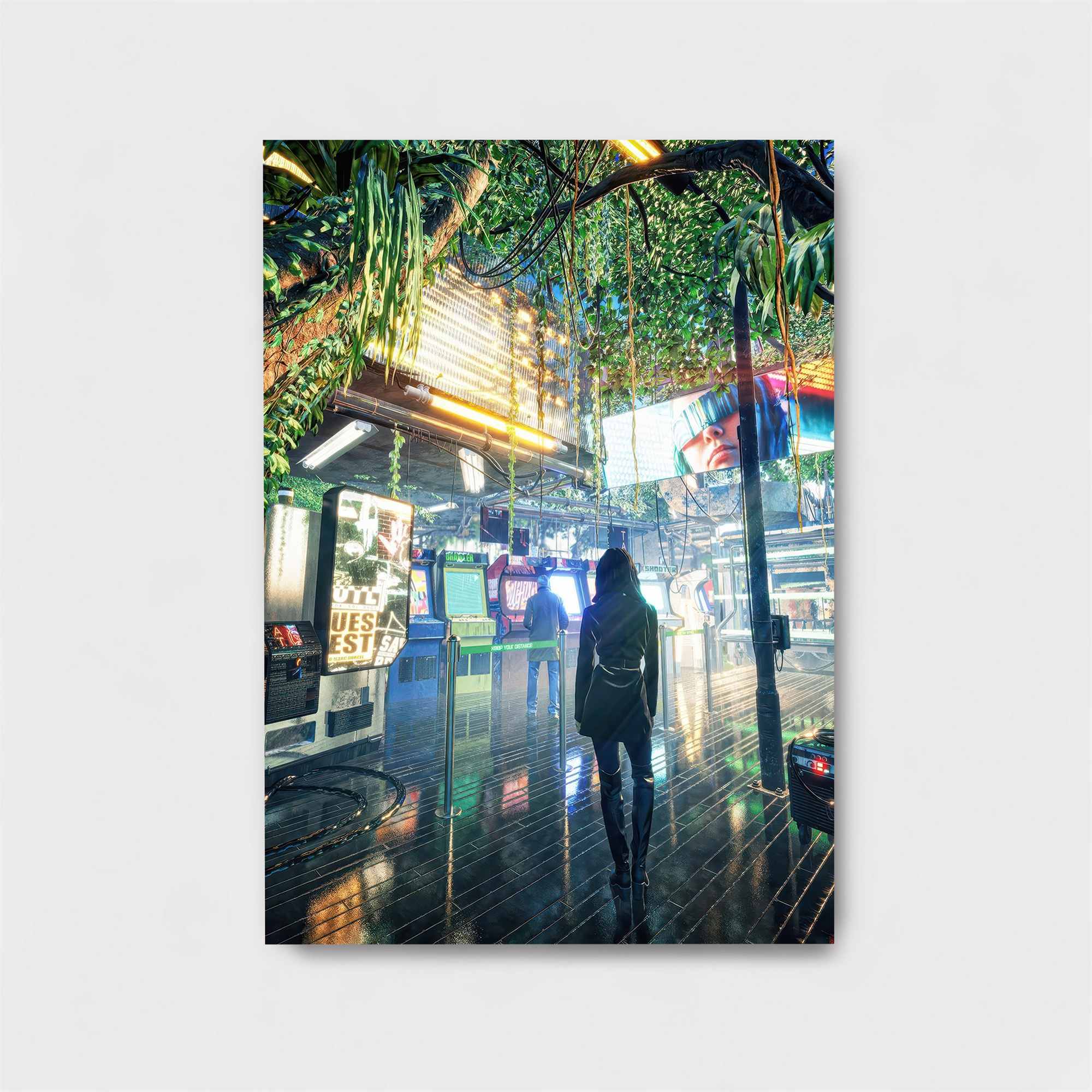 Neon Labyrinth Safe Wall Magnetic / M