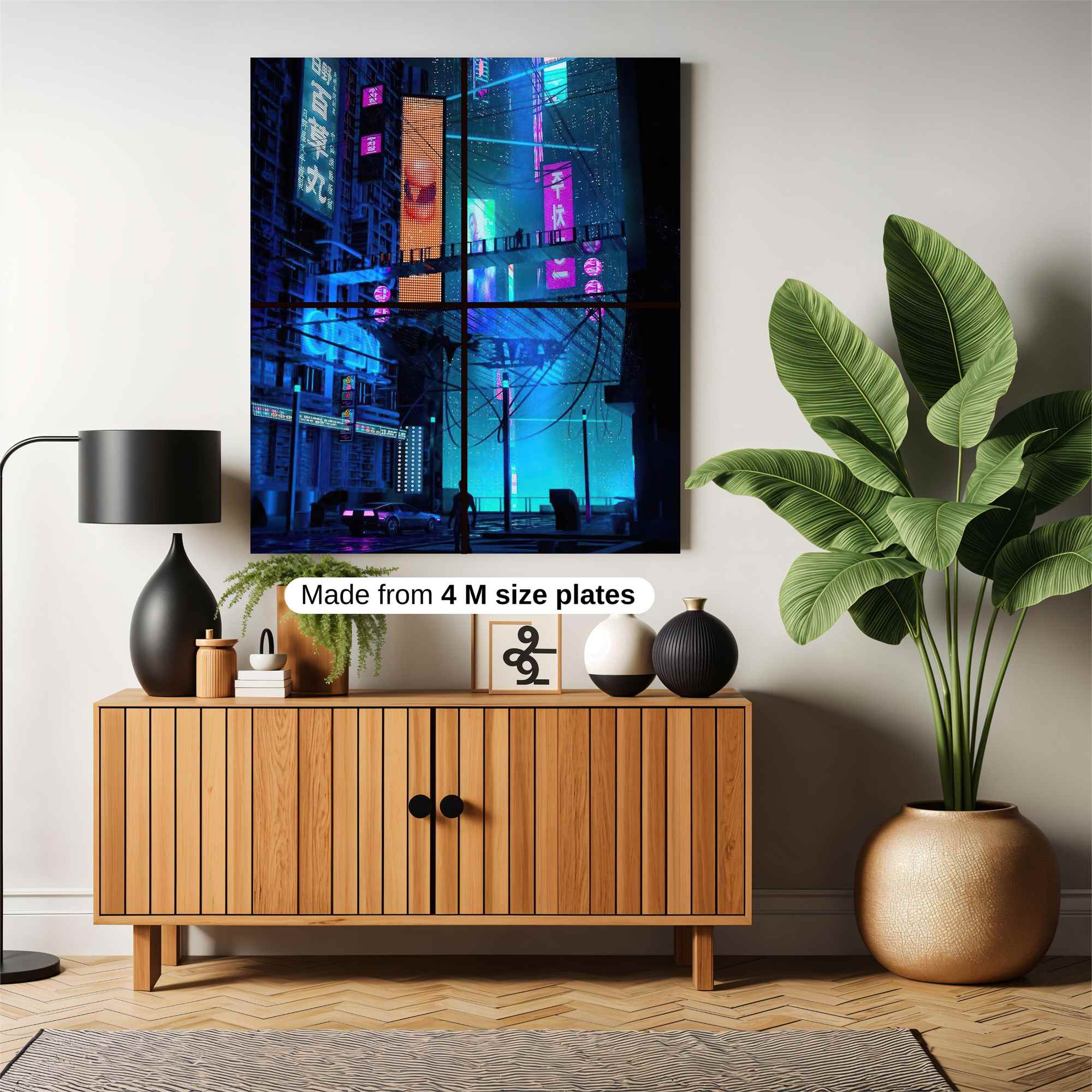 Neon Tranquility Safe Wall Magnetic / M