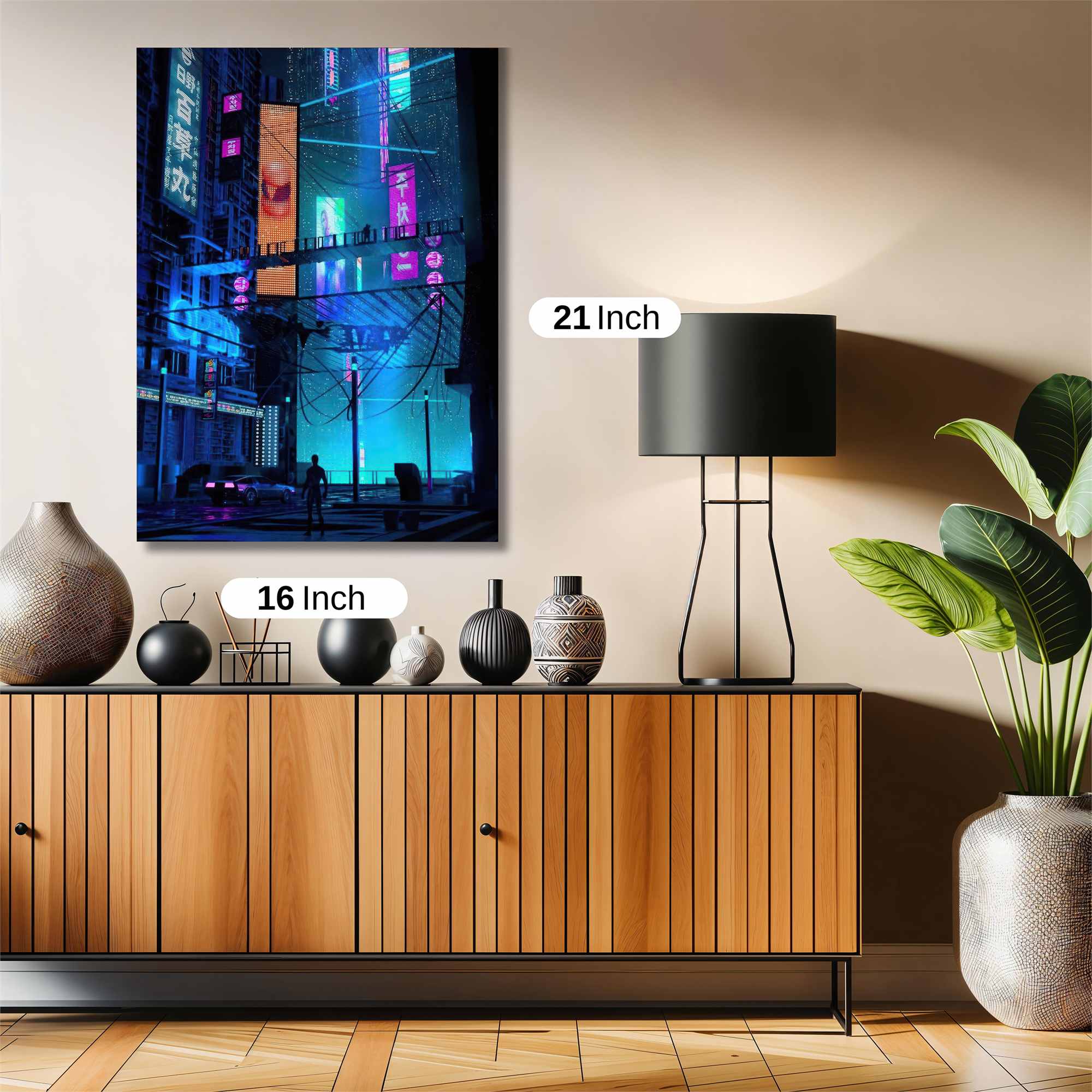 Neon Tranquility Safe Wall Magnetic / M