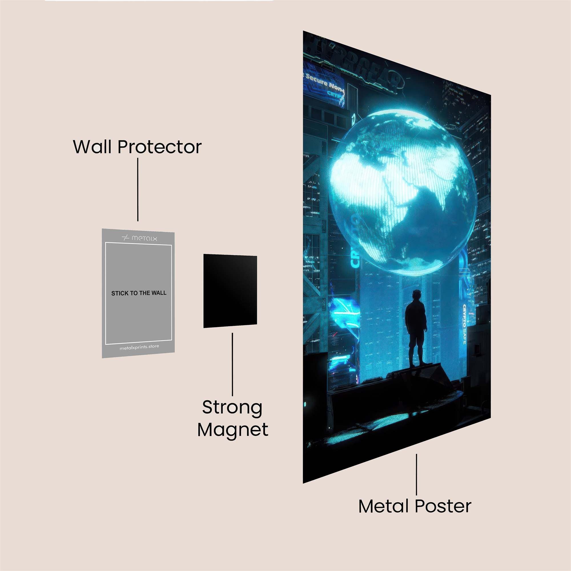 Digital Reverie Safe Wall Magnetic / M