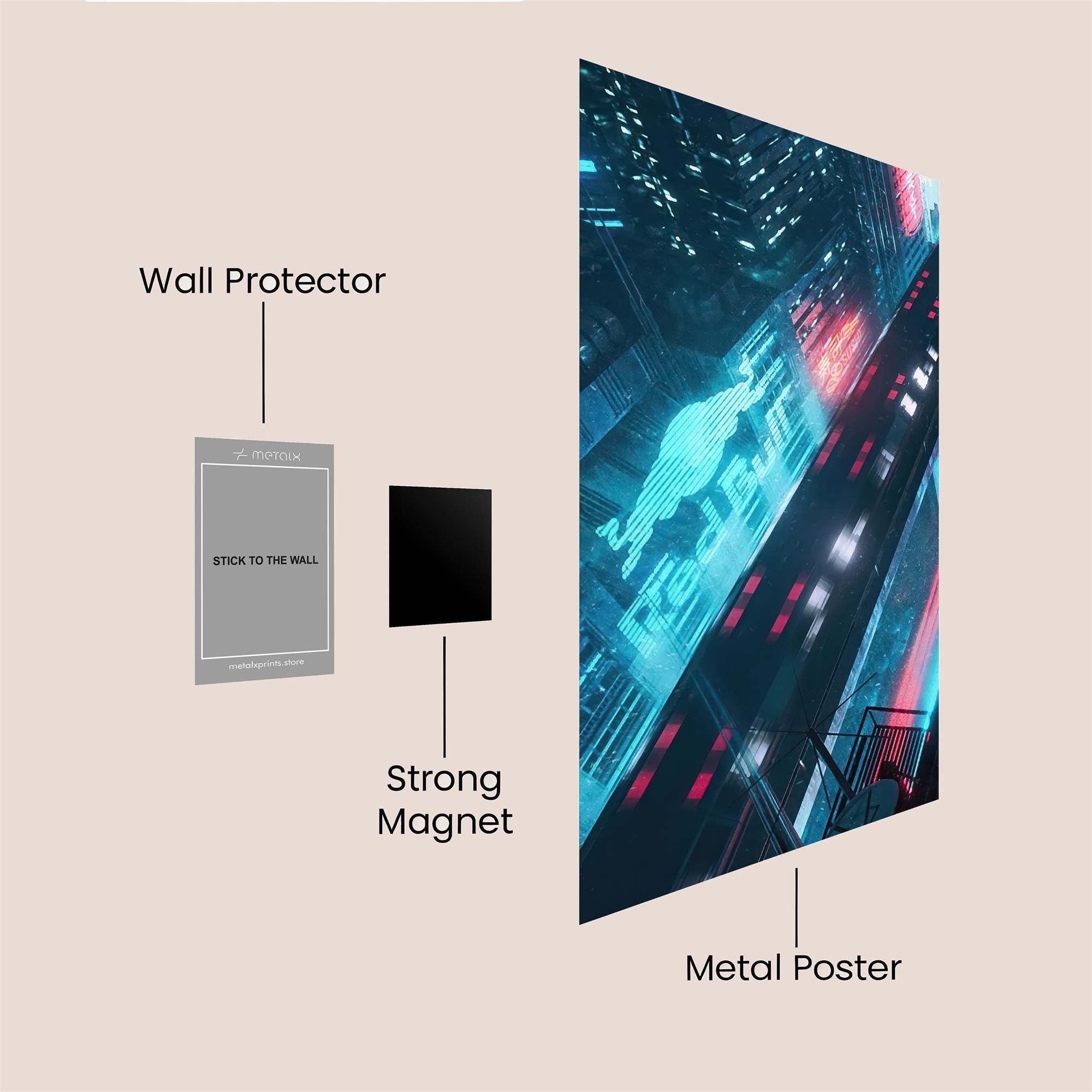 Neon Velocity Safe Wall Magnetic / M