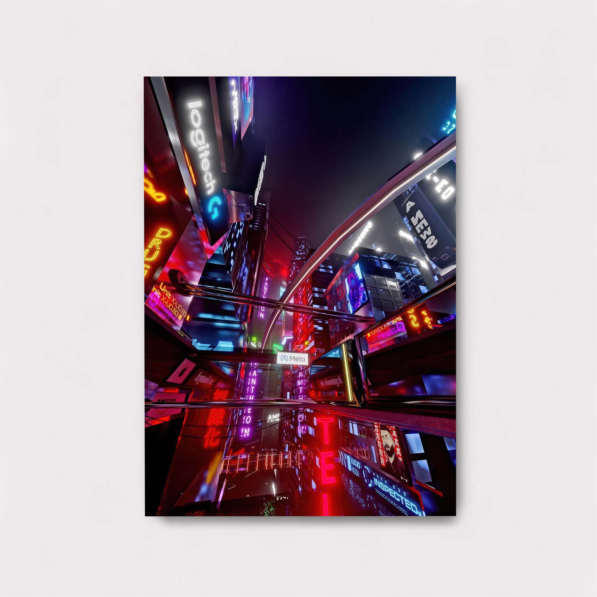 Neon Dreams Safe Wall Magnetic / M