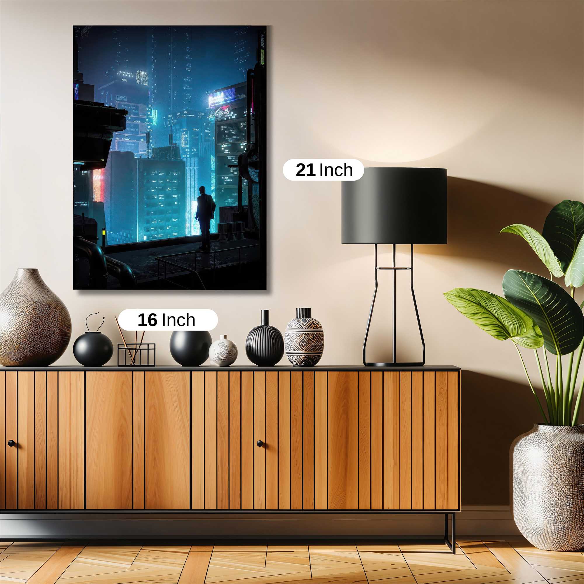 Neon Contemplation Safe Wall Magnetic / M