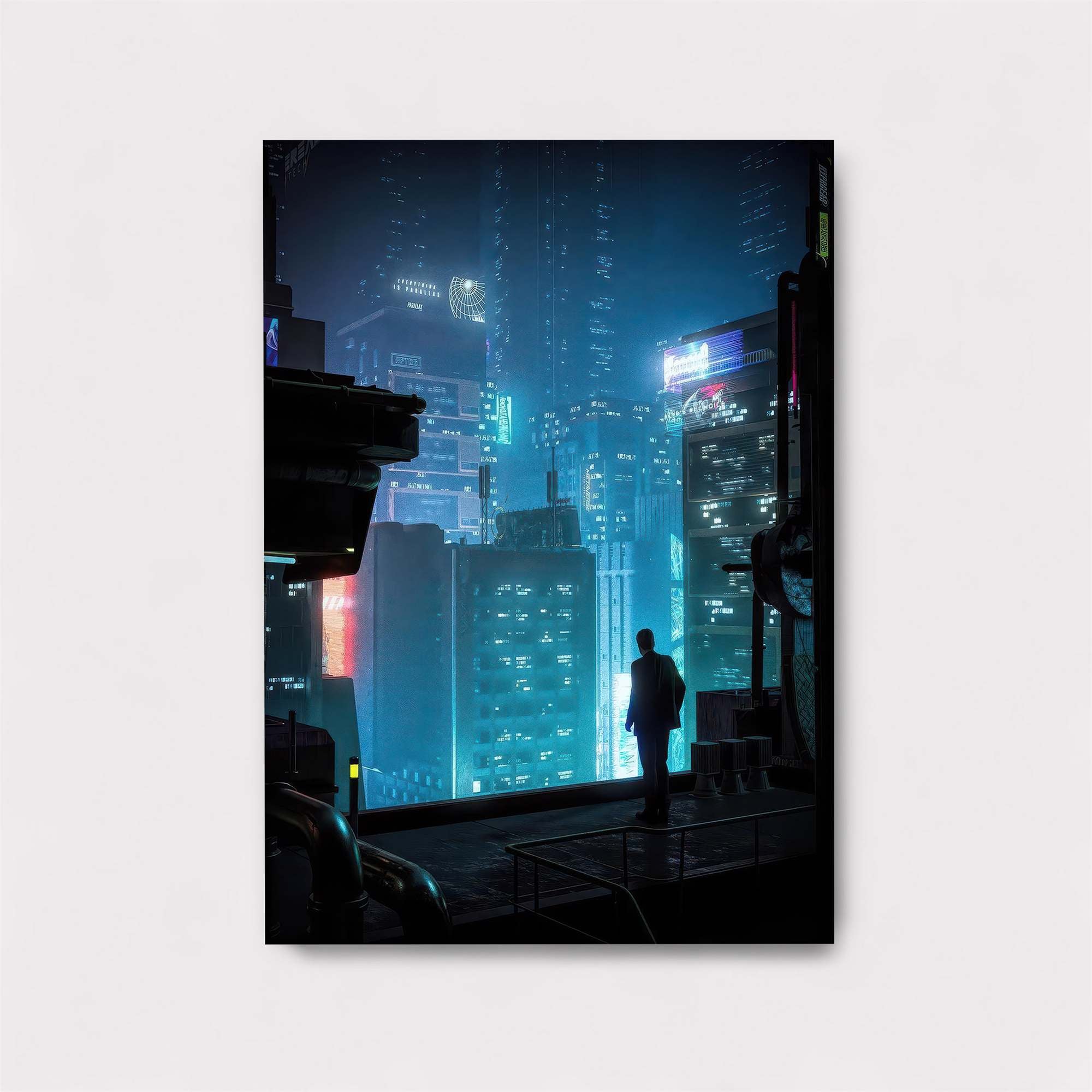 Neon Contemplation Safe Wall Magnetic / M