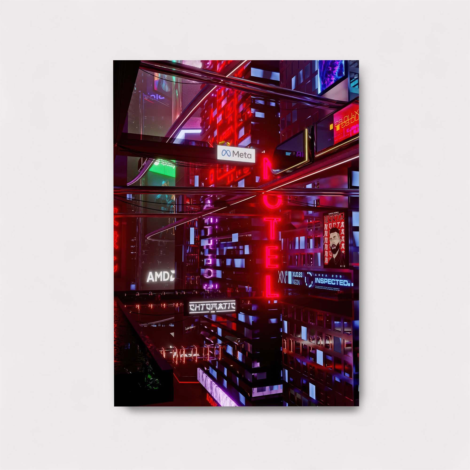 Neon Vortex Safe Wall Magnetic / M