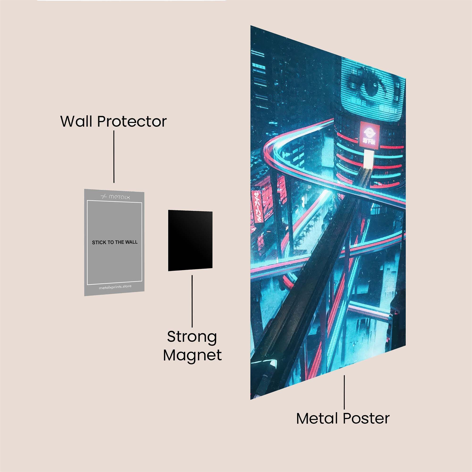 Neon Vigil Safe Wall Magnetic / M