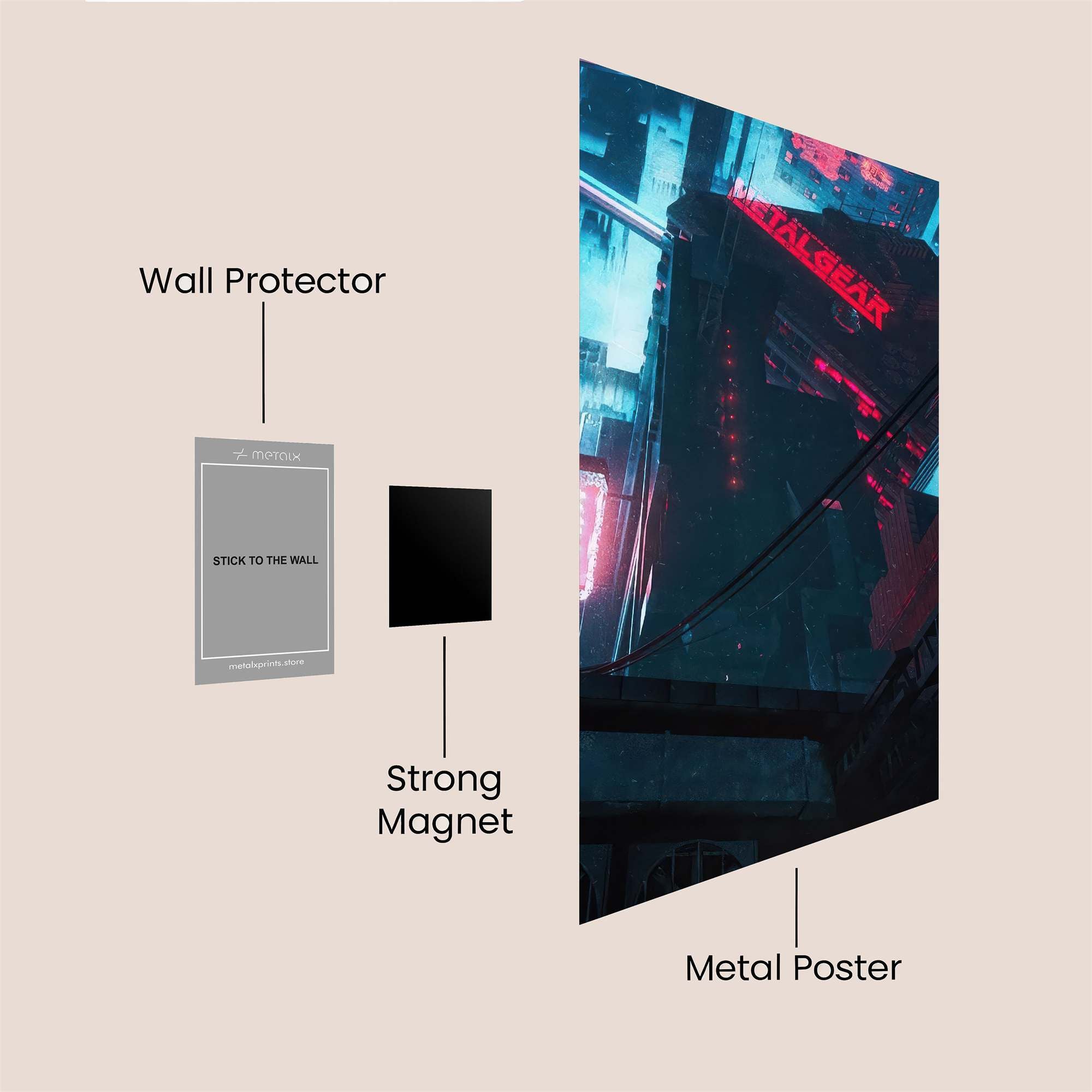 Neon Abyss Safe Wall Magnetic / M