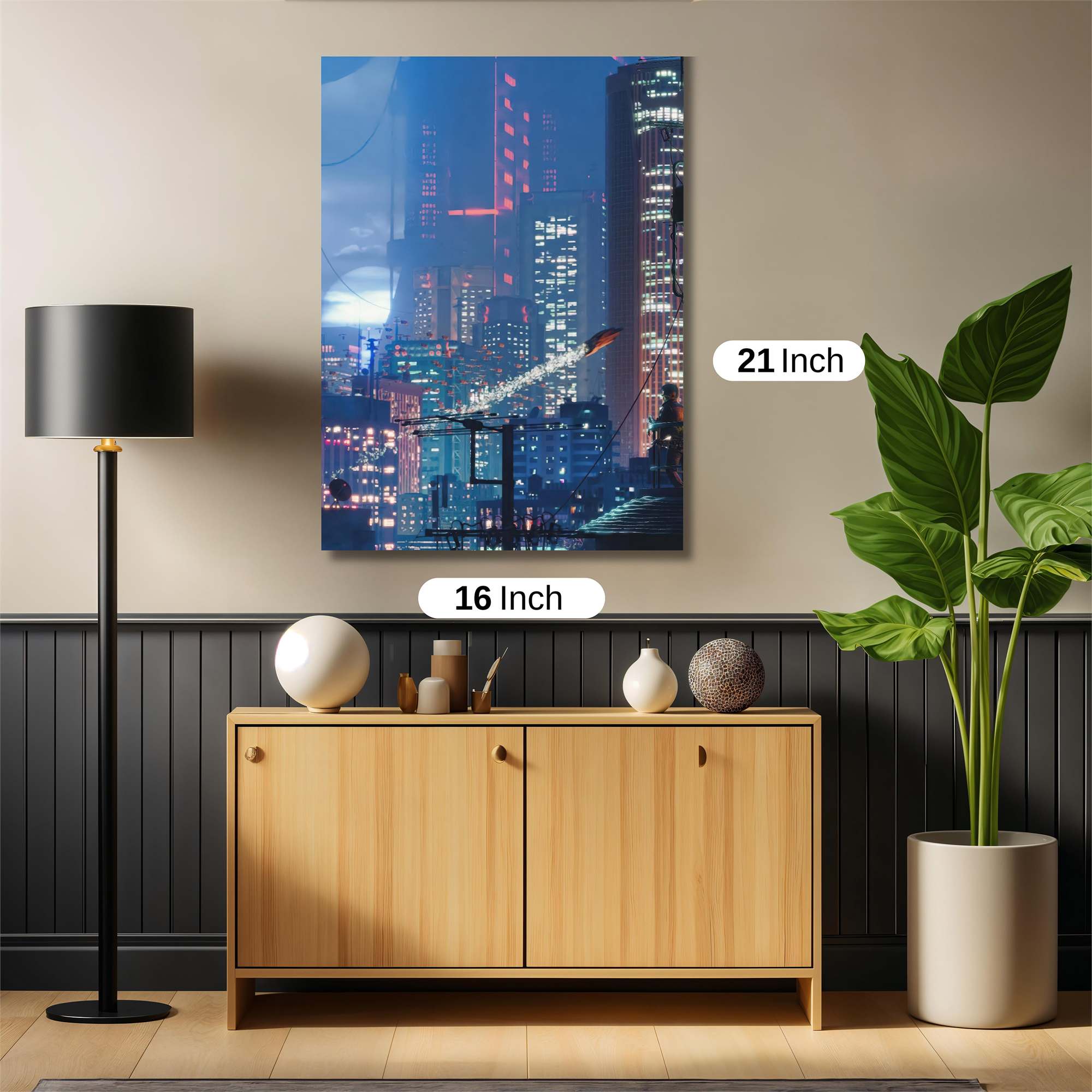 Neon Serenity Safe Wall Magnetic / M