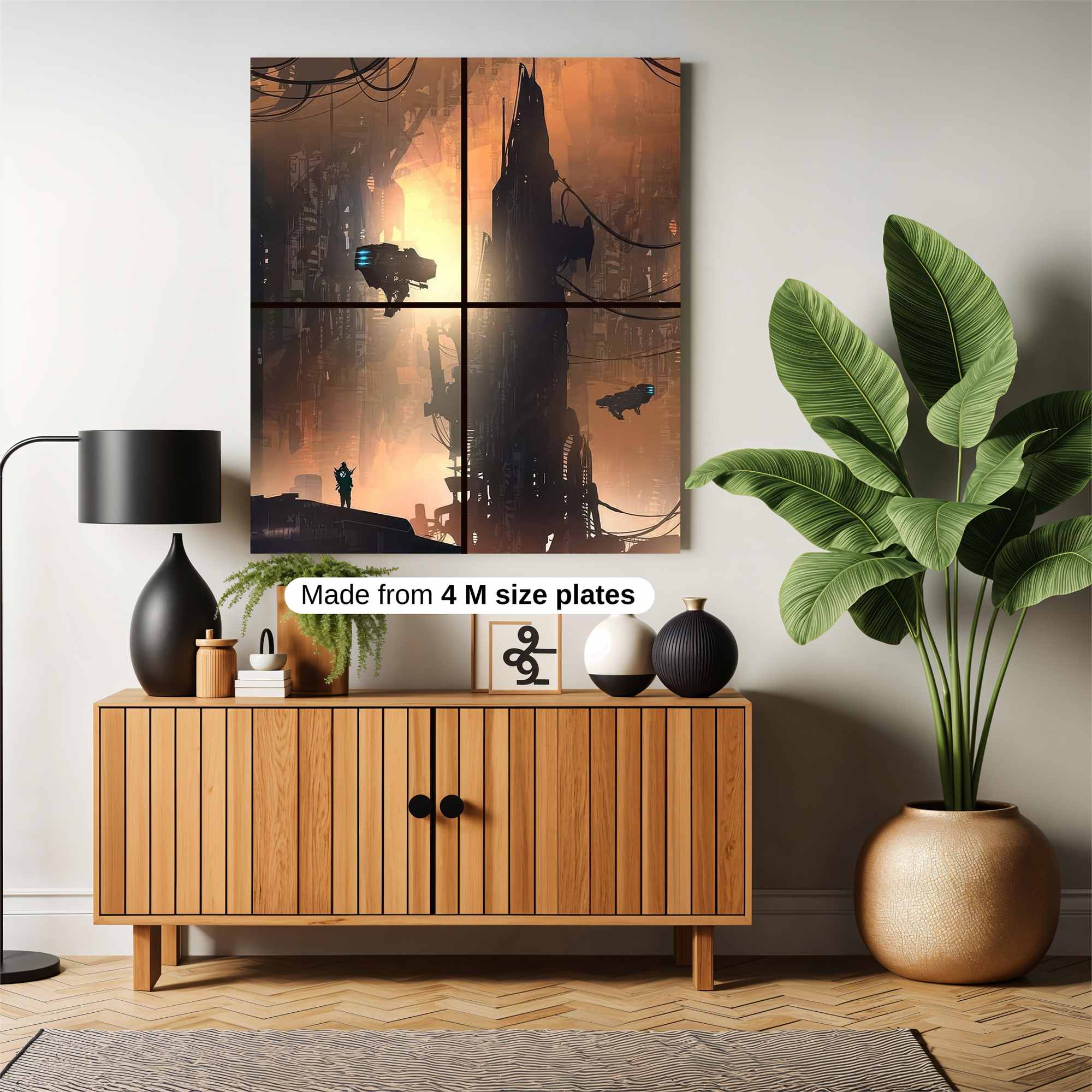 Futuristic Glow Safe Wall Magnetic / M