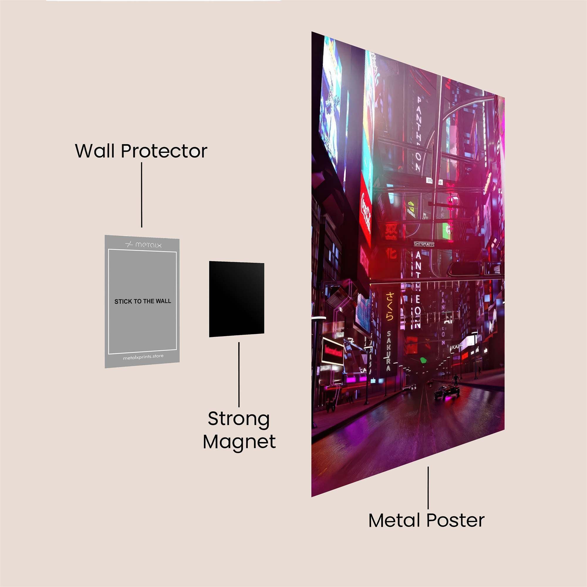 Neon Reverie Safe Wall Magnetic / M