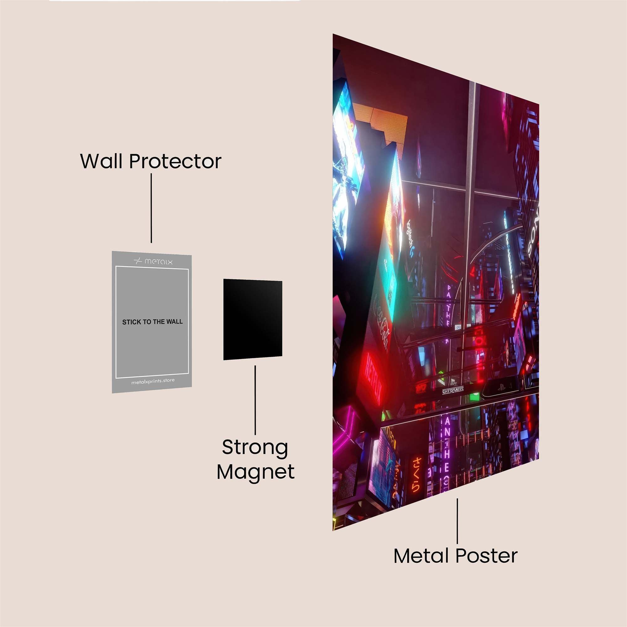 Neon Reverie Safe Wall Magnetic / M