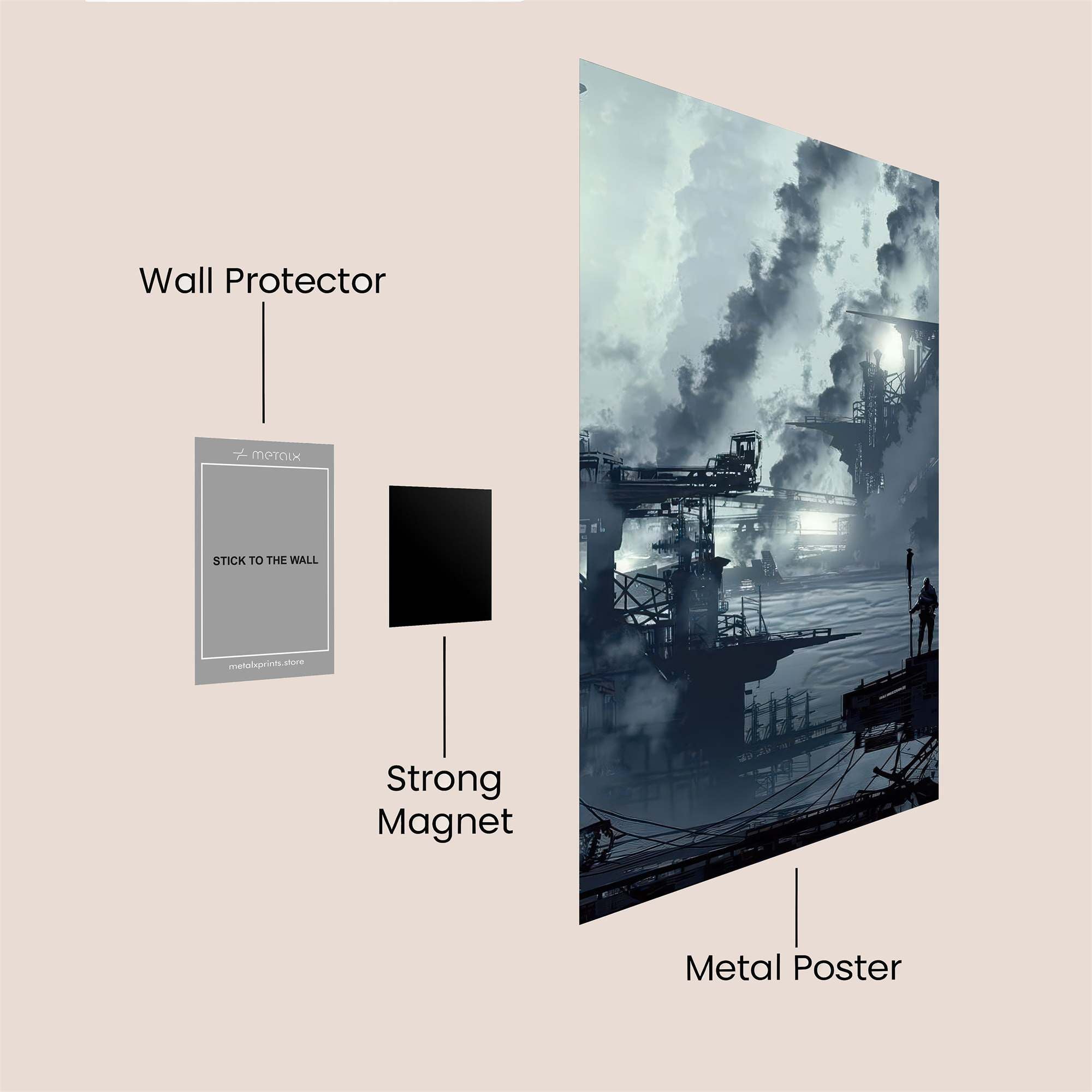 Industrial Reverie Safe Wall Magnetic / M