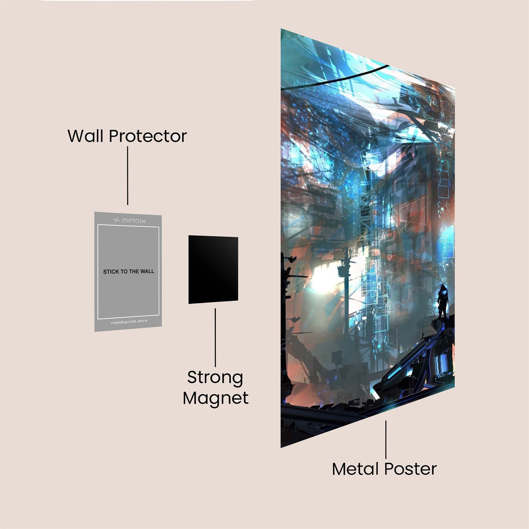 Neon Expanse Safe Wall Magnetic / M