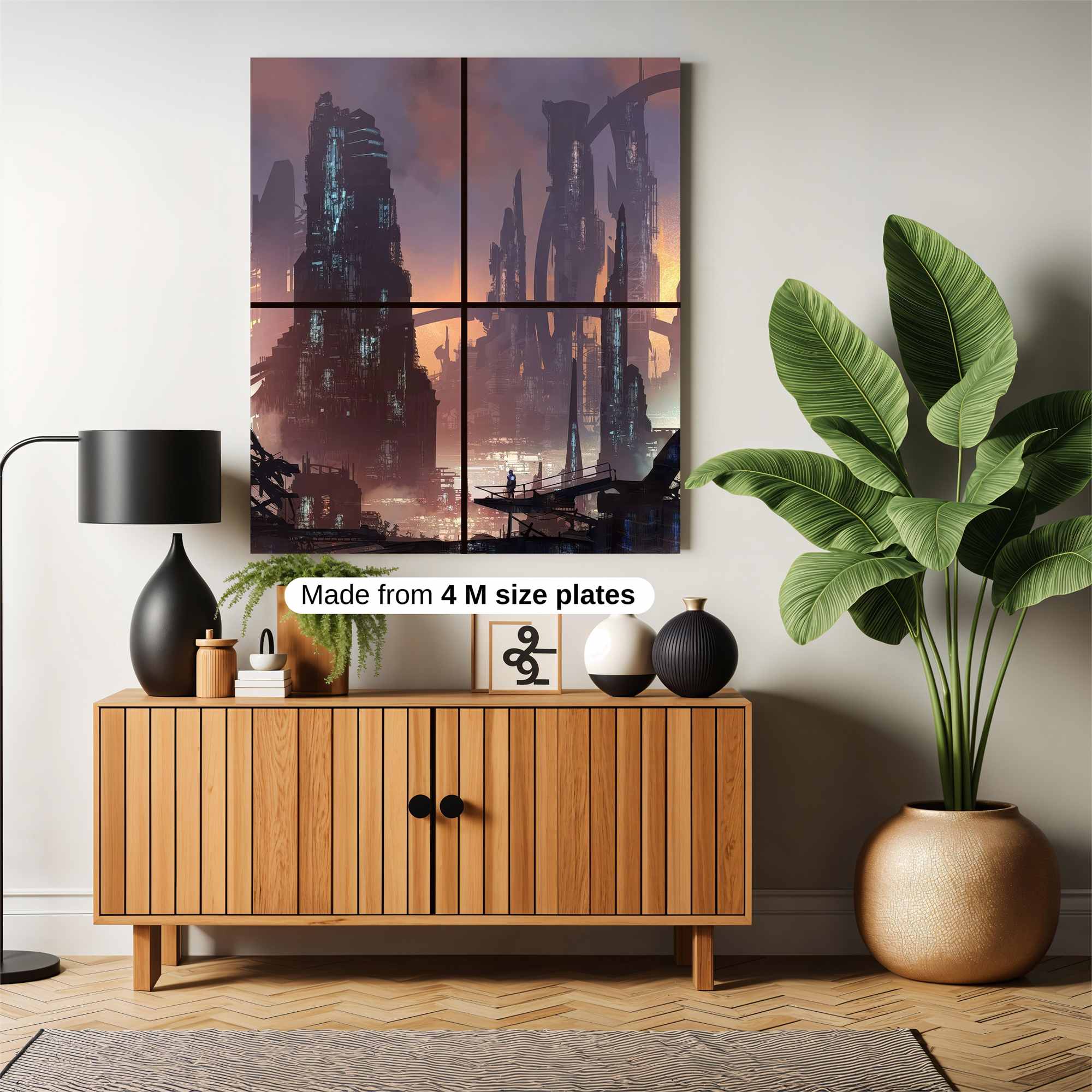 Futuristic Eclipses Safe Wall Magnetic / M