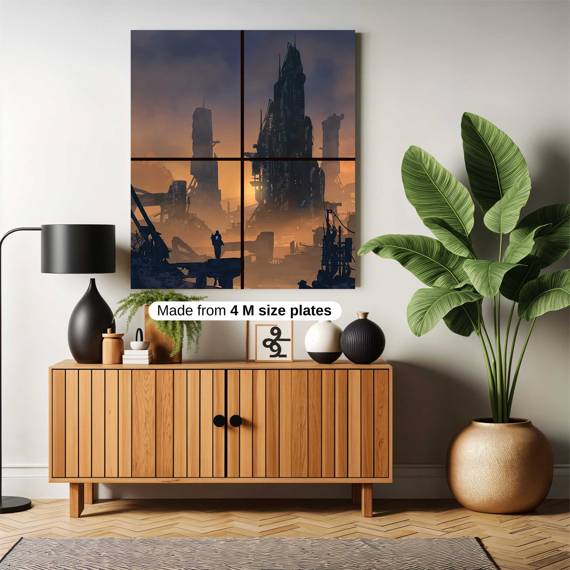 Futuristic Ruin Safe Wall Magnetic / M