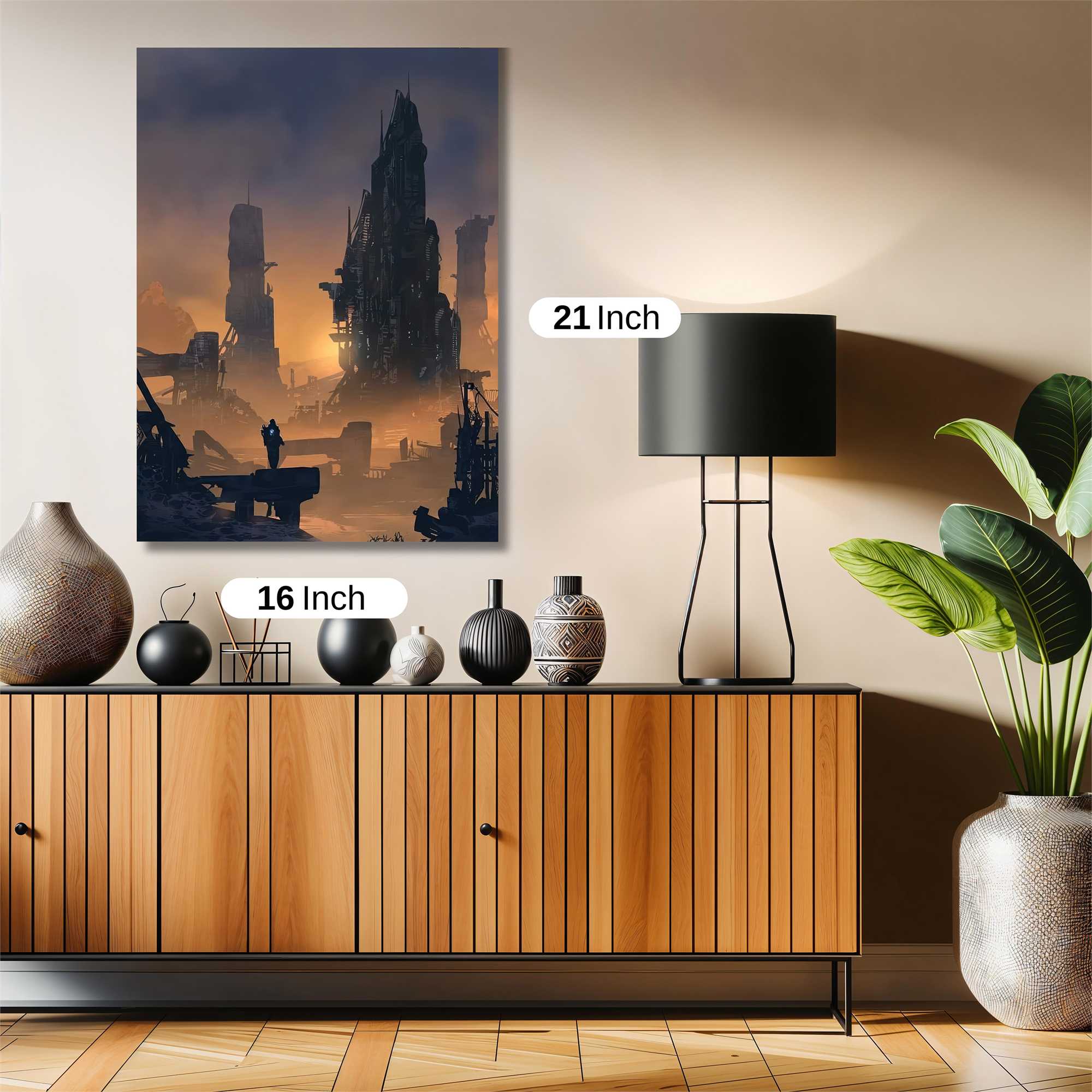 Futuristic Ruin Safe Wall Magnetic / M