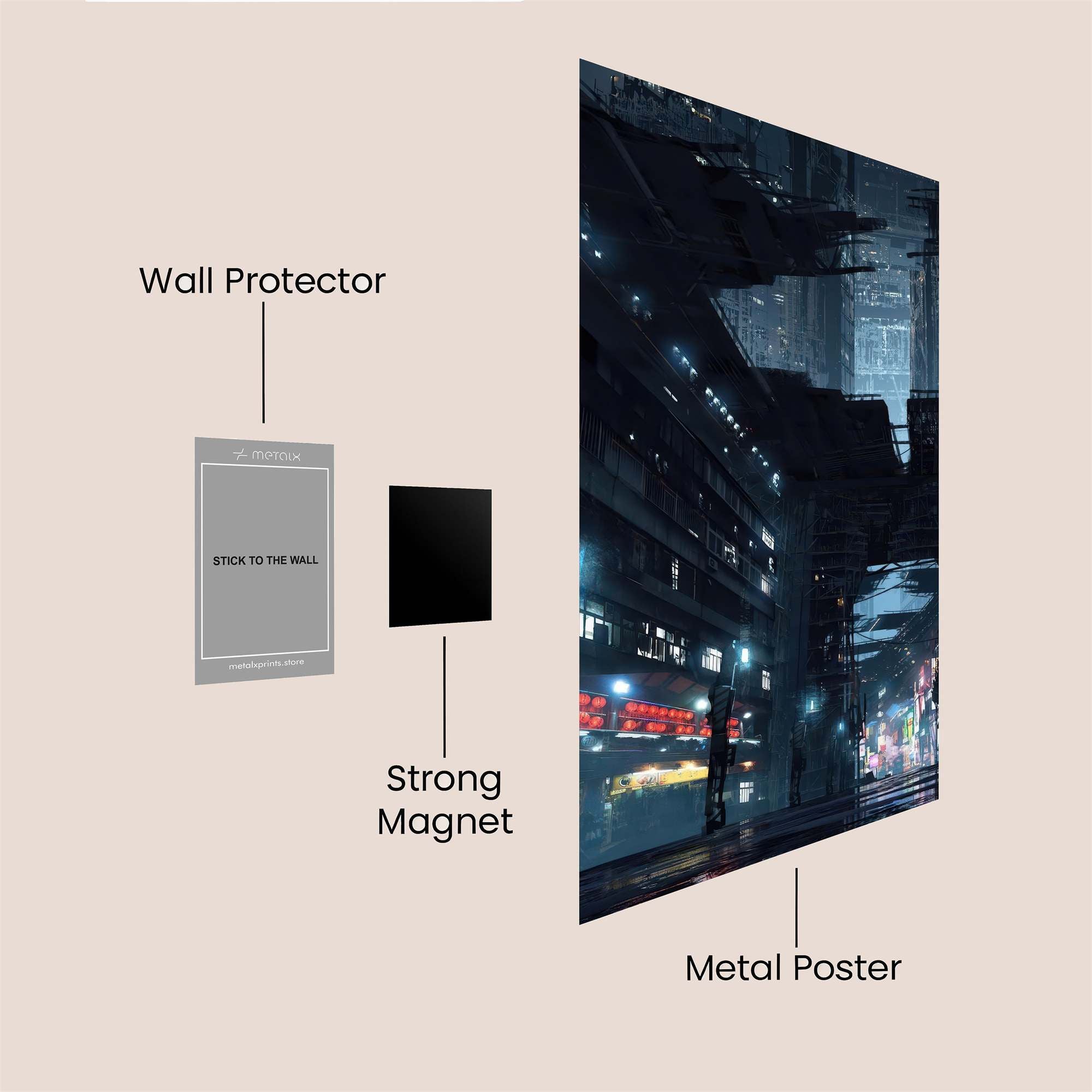 Neon Abyss Safe Wall Magnetic / M