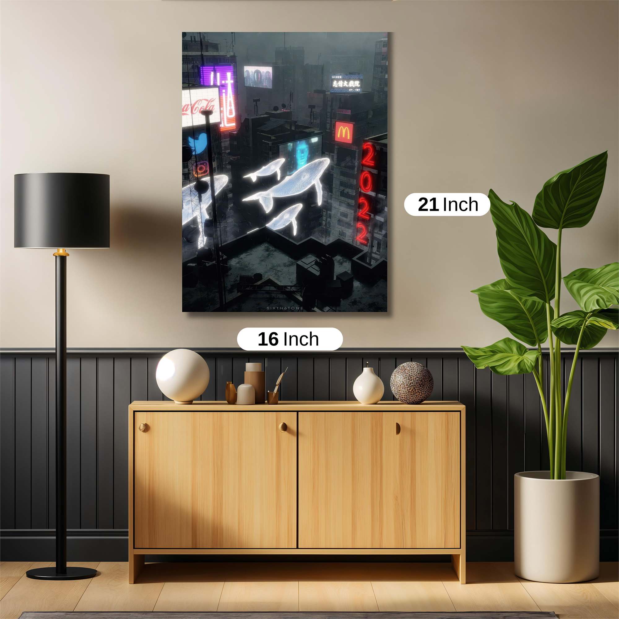 Neon Dreams Safe Wall Magnetic / M