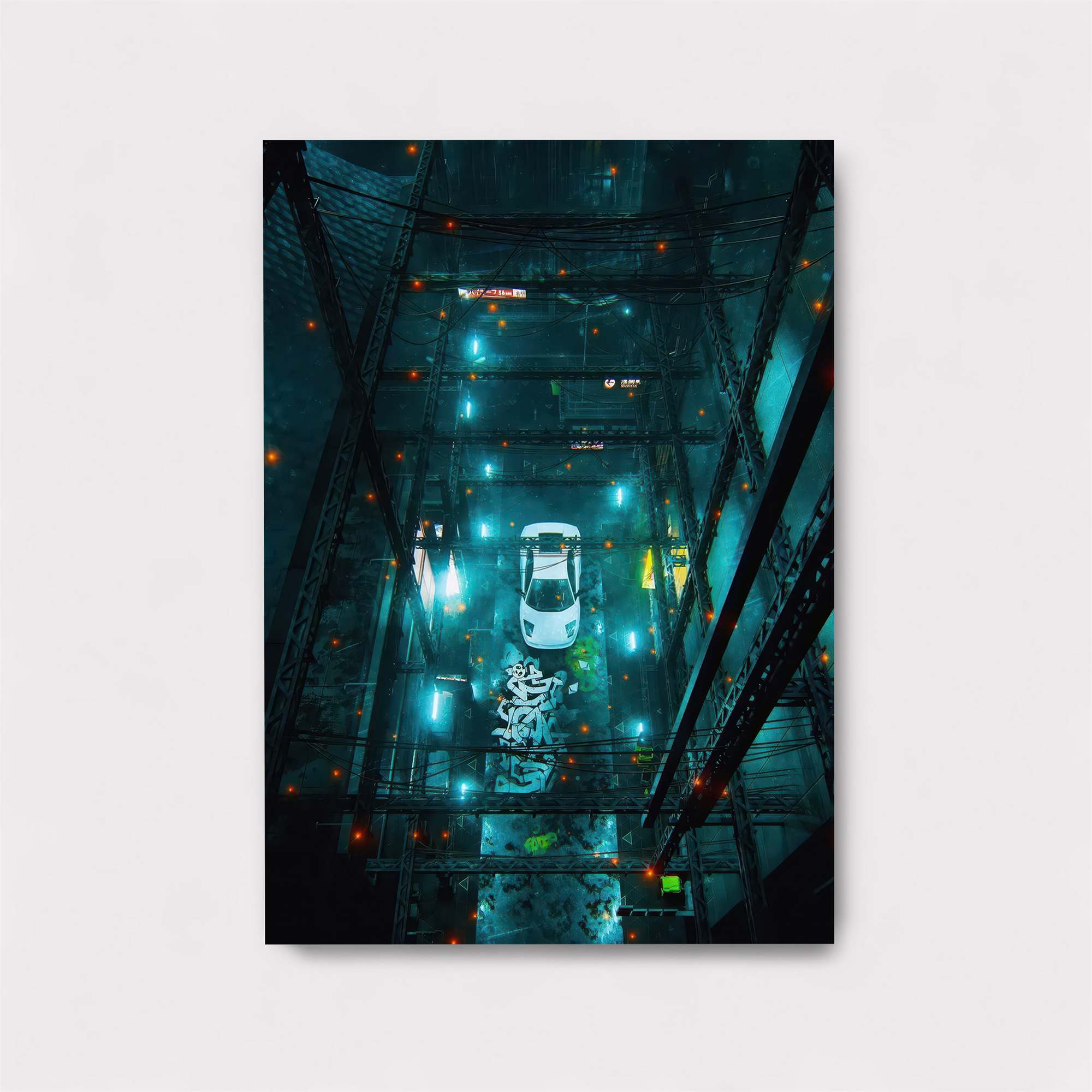 Neon Serenity Safe Wall Magnetic / M