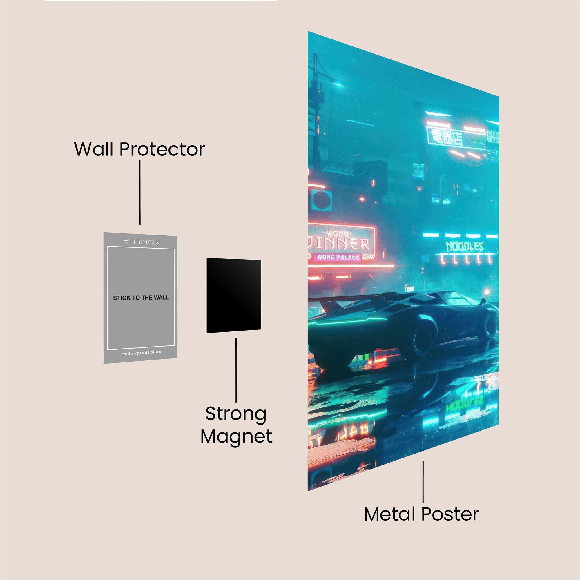 Neon Velocity Safe Wall Magnetic / M