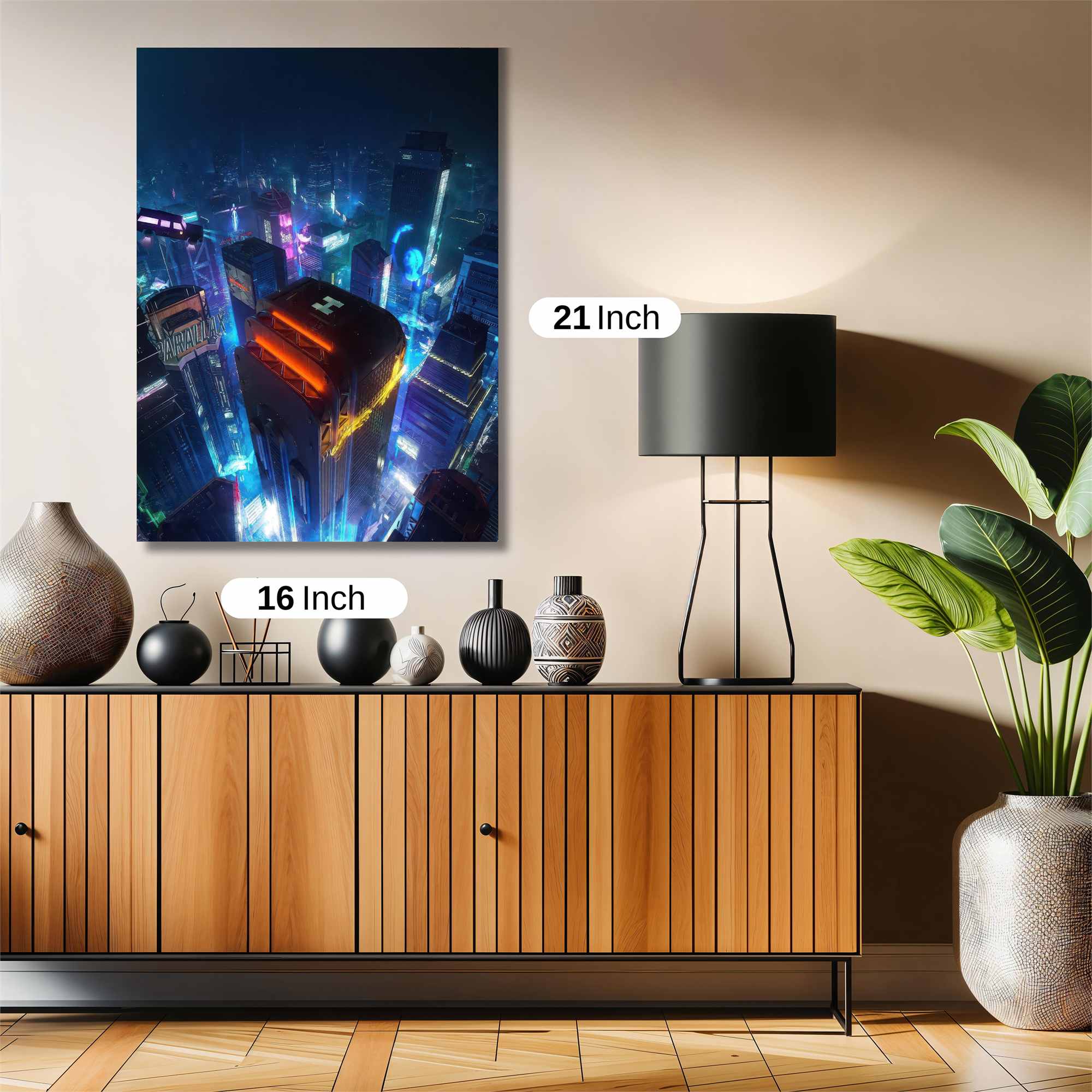 Neon Dreamscape Safe Wall Magnetic / M