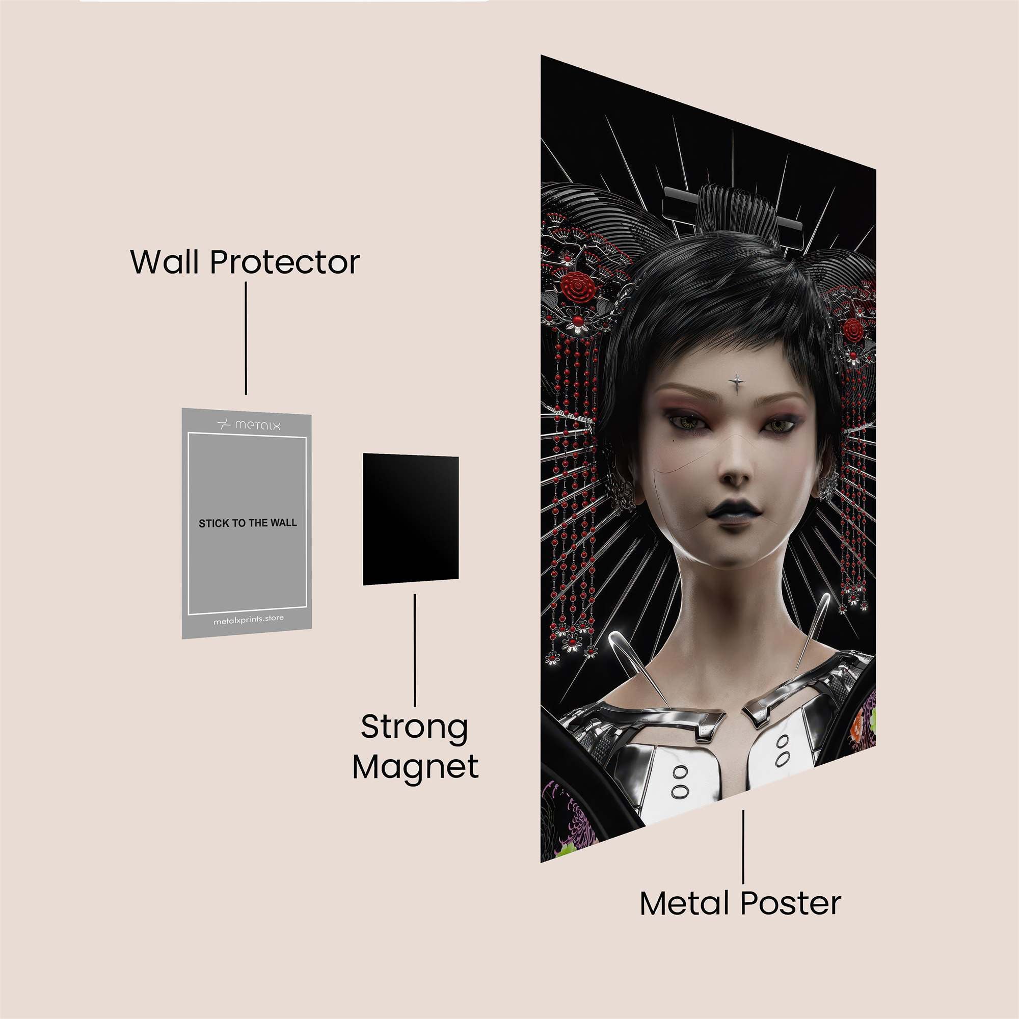 Cyber Geisha Safe Wall Magnetic / M