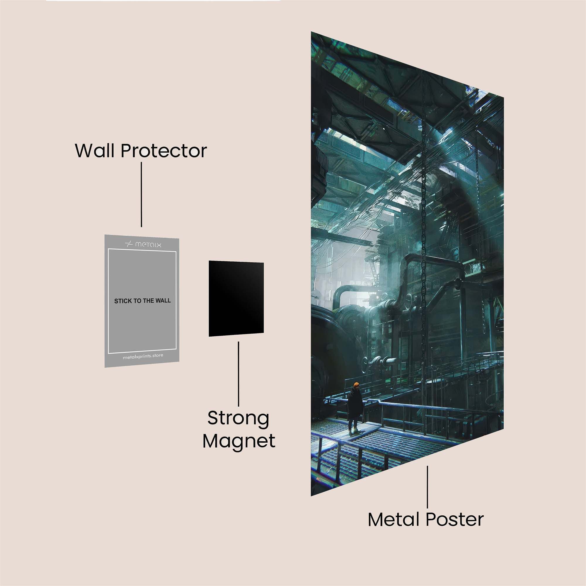 Industrial Reverie Safe Wall Magnetic / M