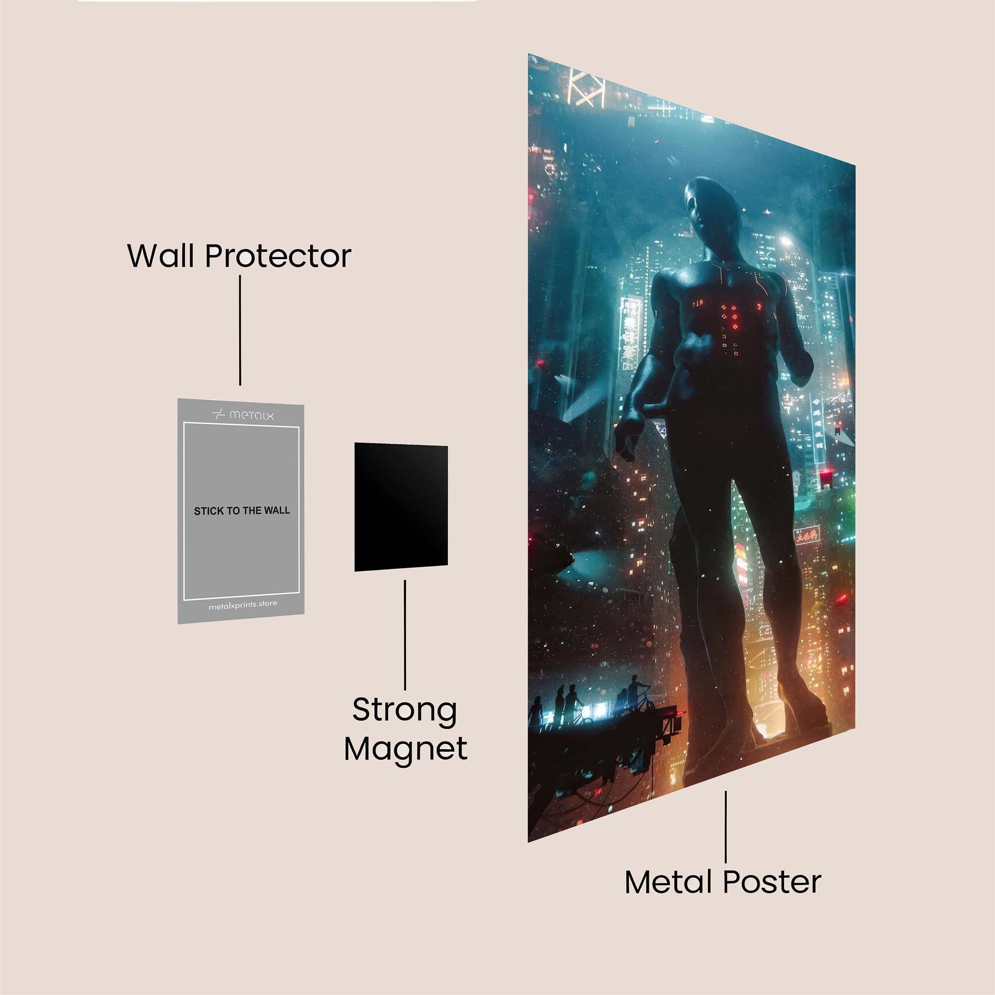 Cyber Colossus Safe Wall Magnetic / M