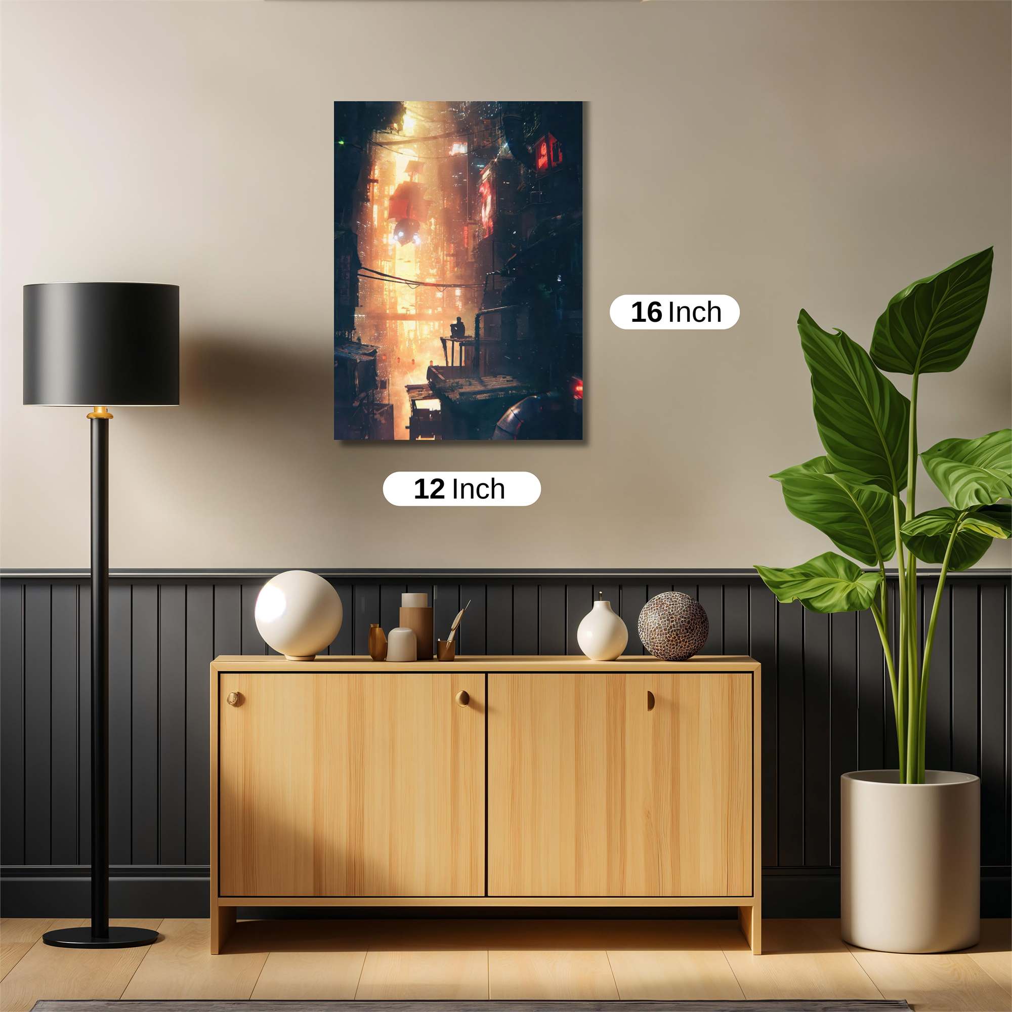 Neon Solitude Safe Wall Magnetic / M