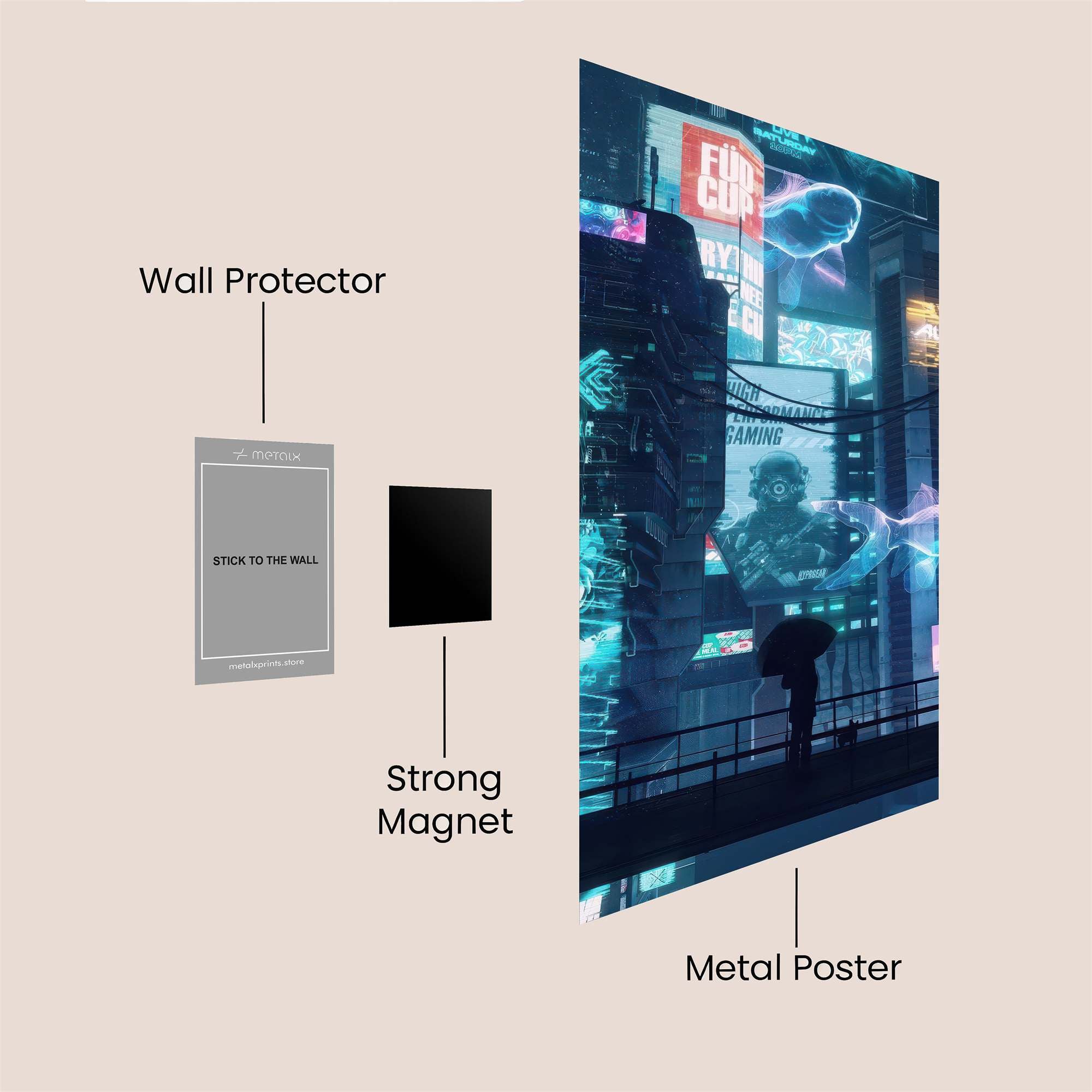 Neon Reverie Safe Wall Magnetic / M