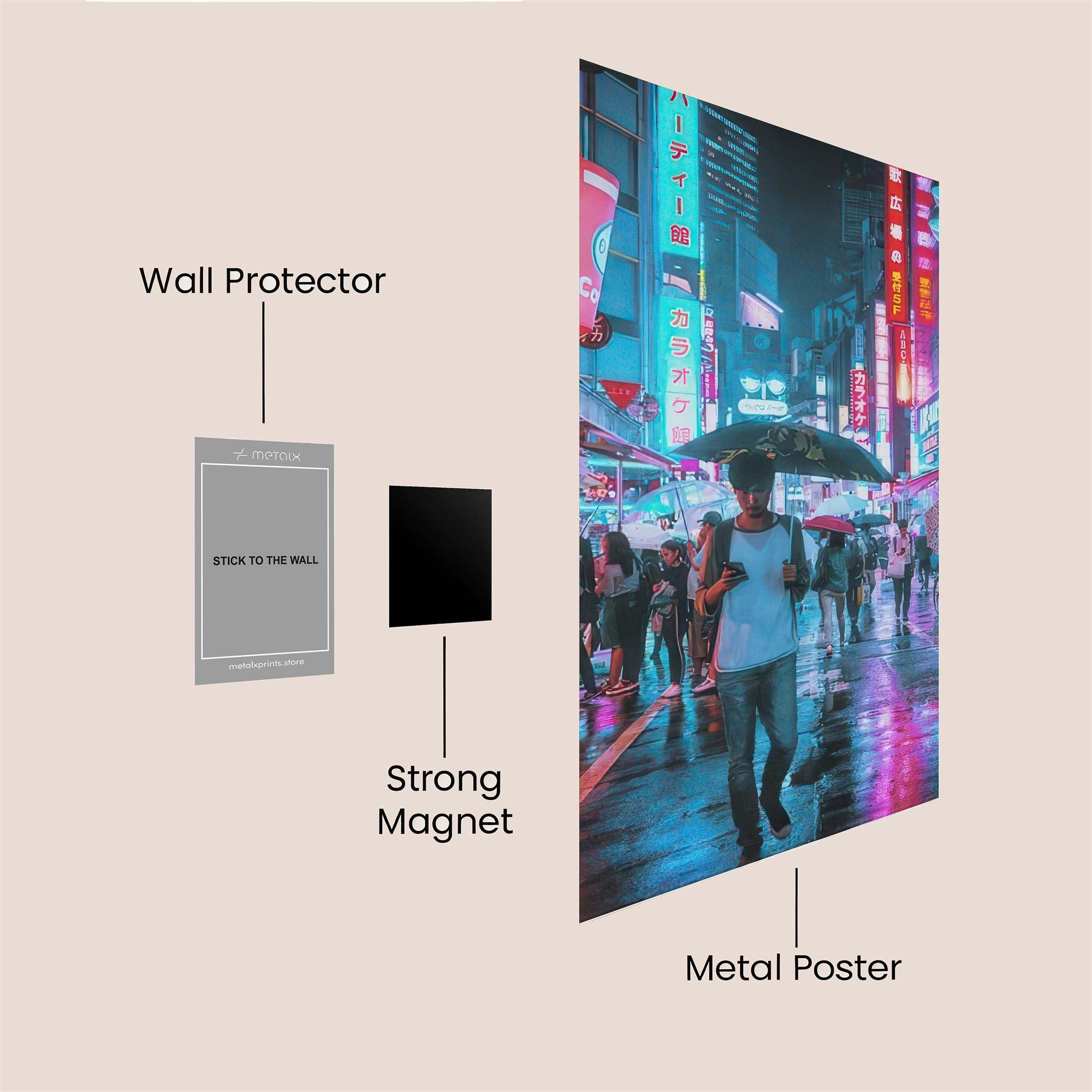 Neon Reverie Safe Wall Magnetic / M