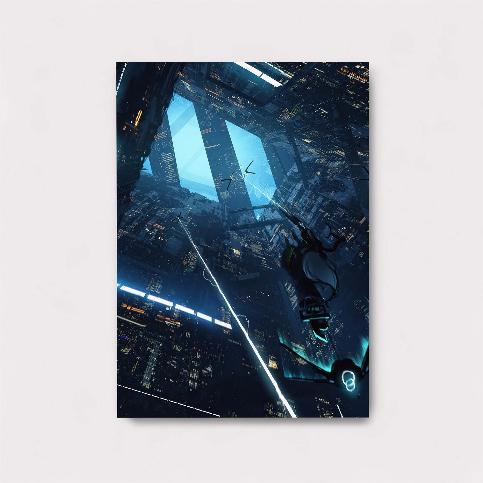 Futuristic Descent Safe Wall Magnetic / M