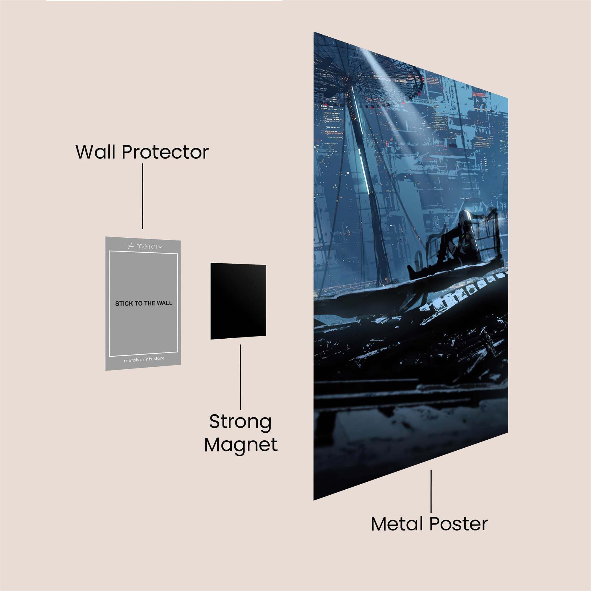 Cybernetic Solitude Safe Wall Magnetic / M