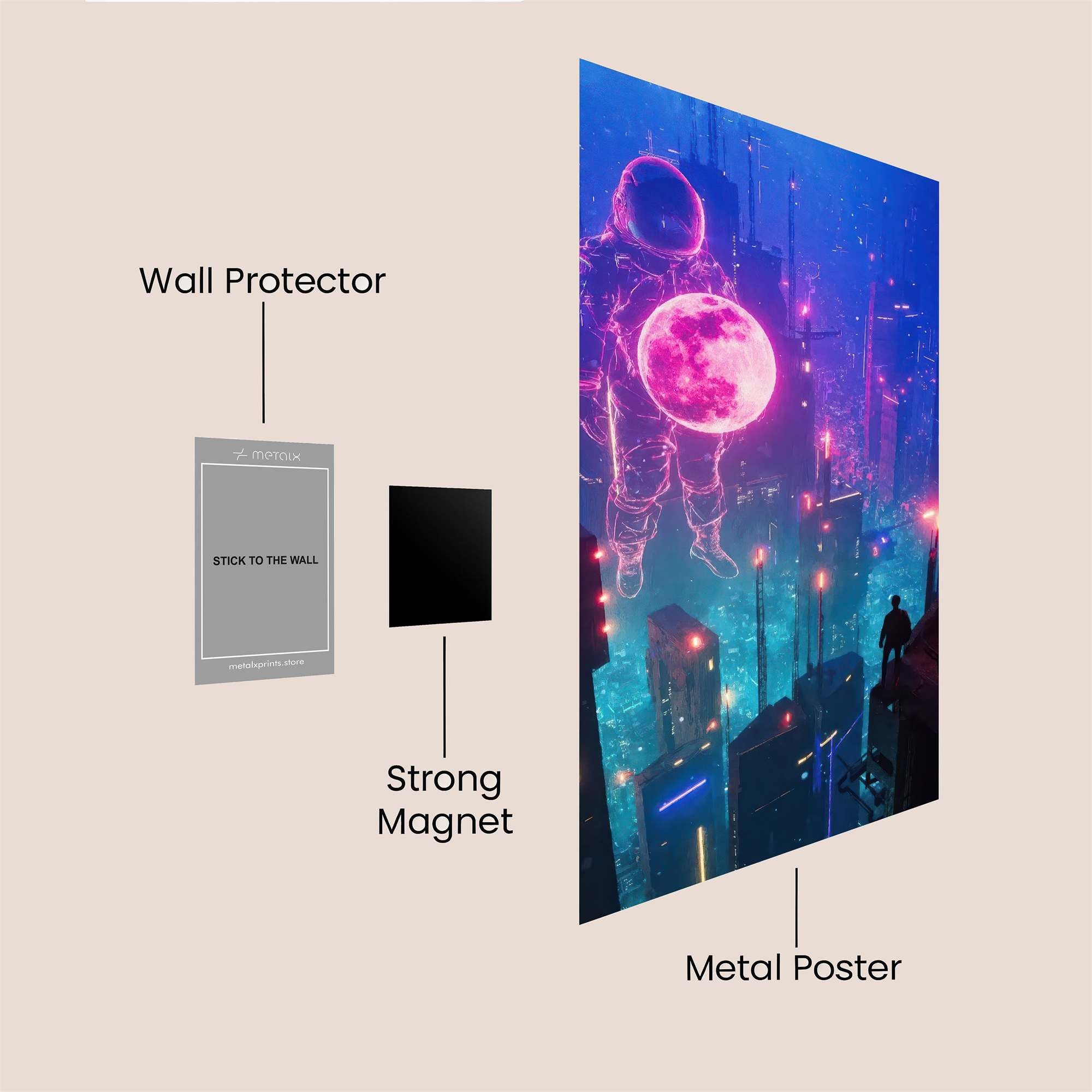 Cosmic Reverie Safe Wall Magnetic / M