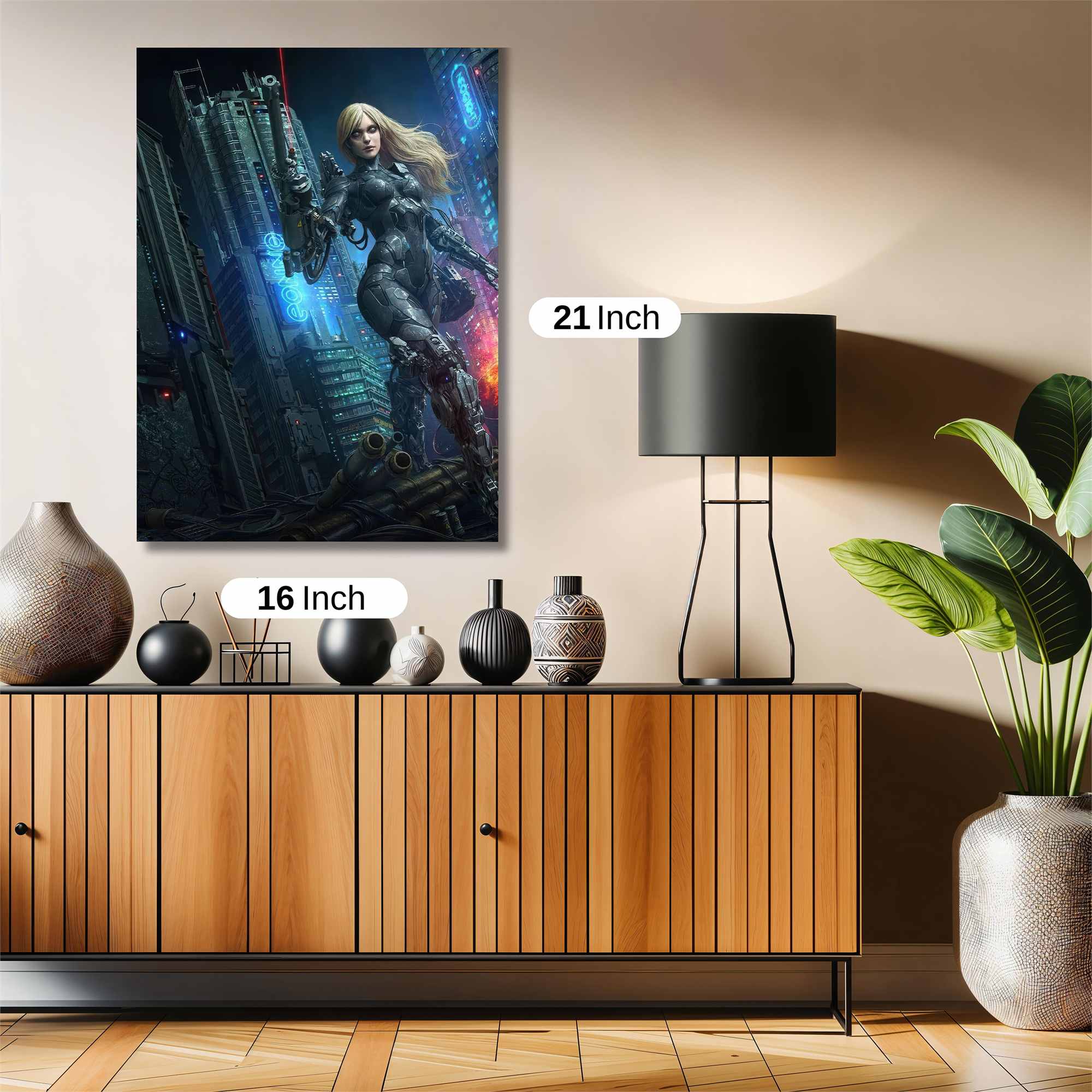 Cyber Warrior Safe Wall Magnetic / M