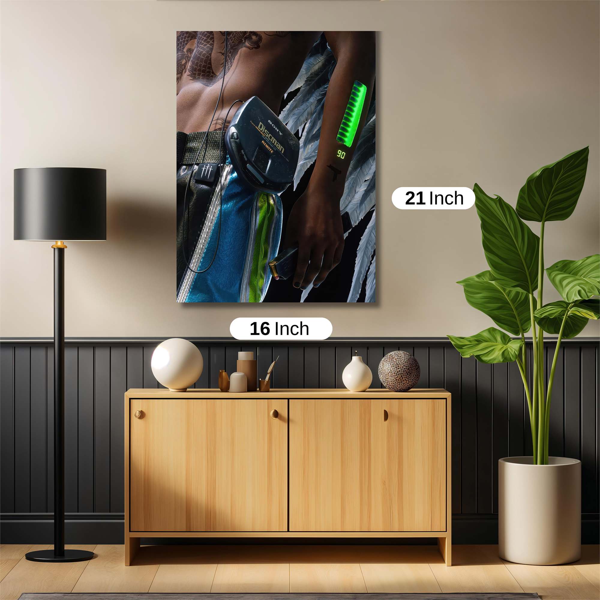 Retro Futurism Safe Wall Magnetic / M