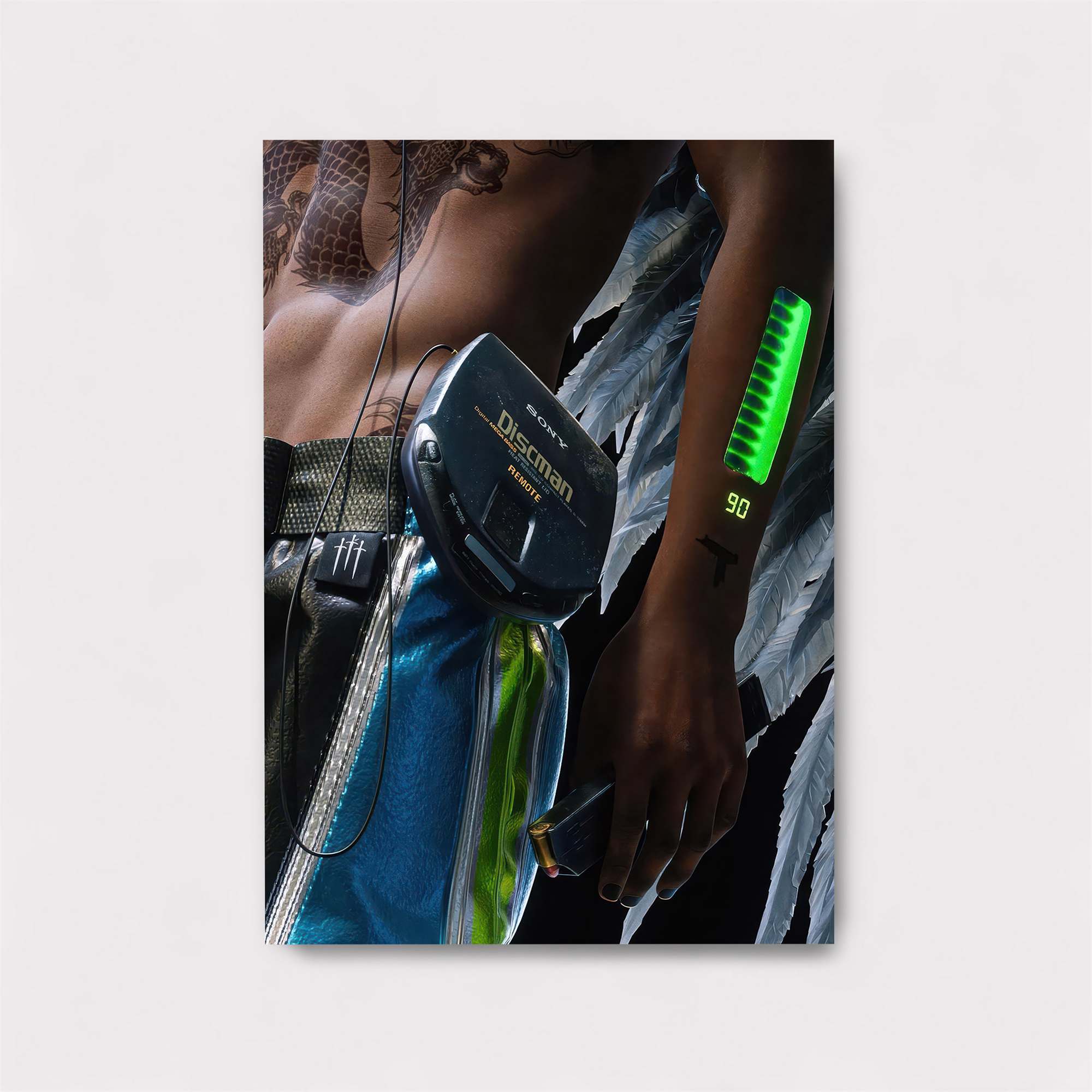 Retro Futurism Safe Wall Magnetic / M