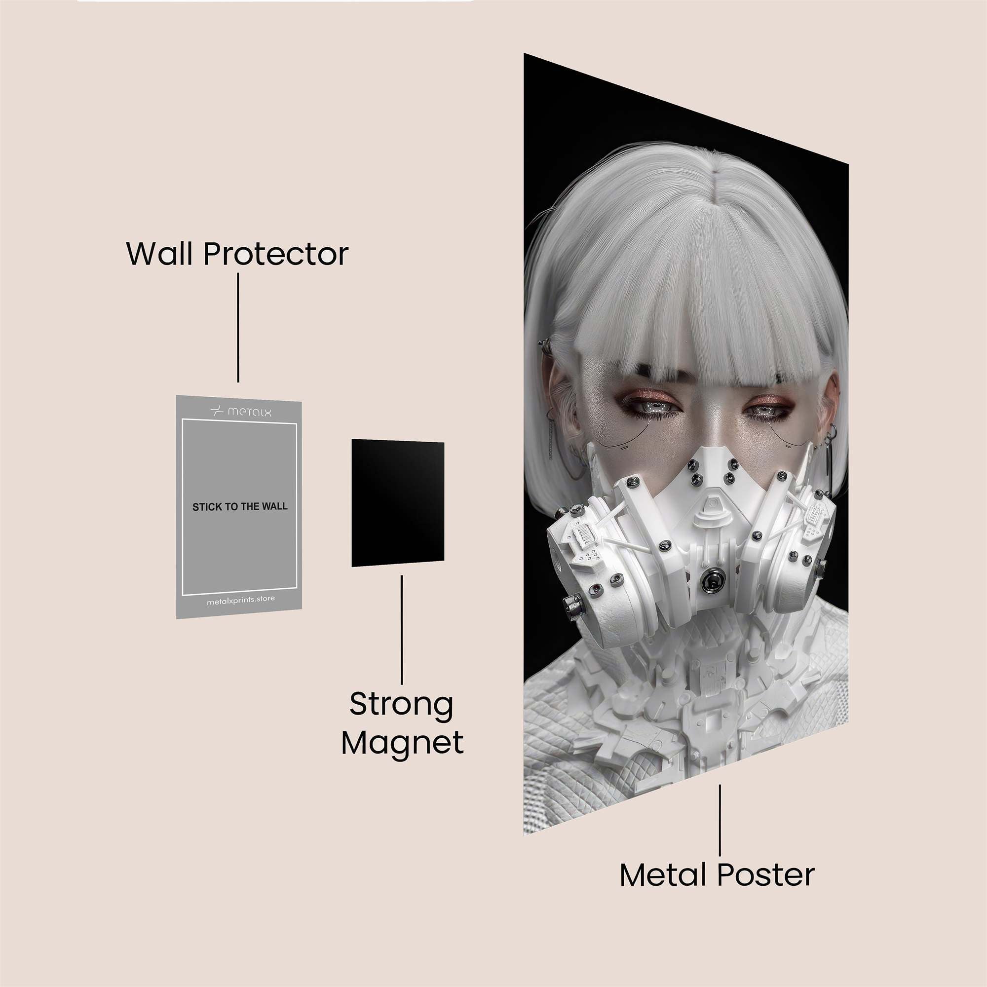 Cybernetic Serenity Safe Wall Magnetic / M