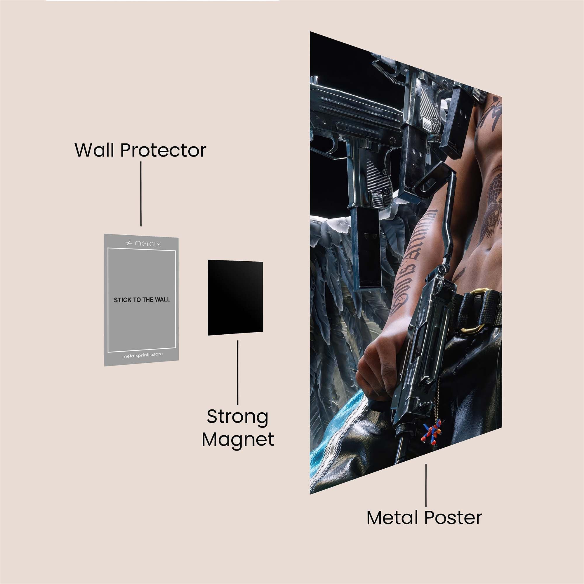 Ink Warlord Safe Wall Magnetic / M