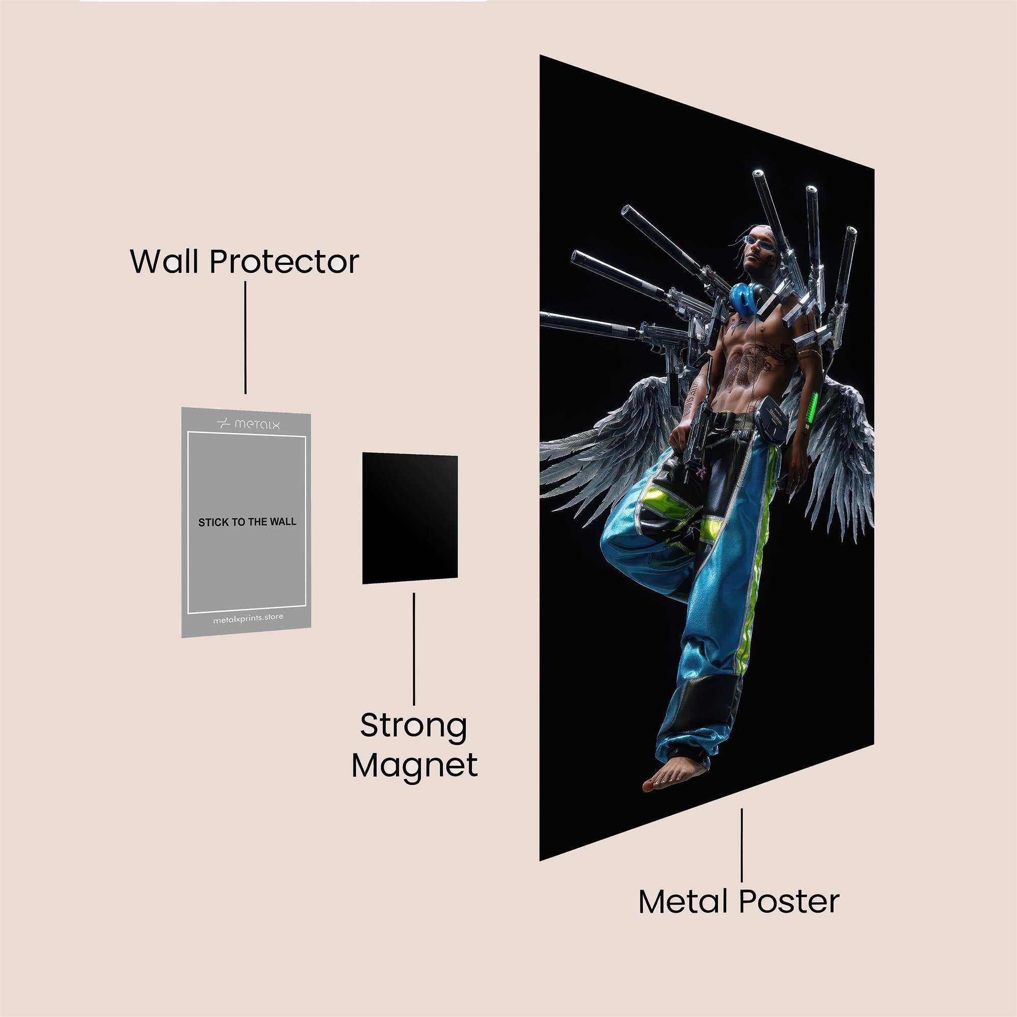 Cyber Ascension Safe Wall Magnetic / M