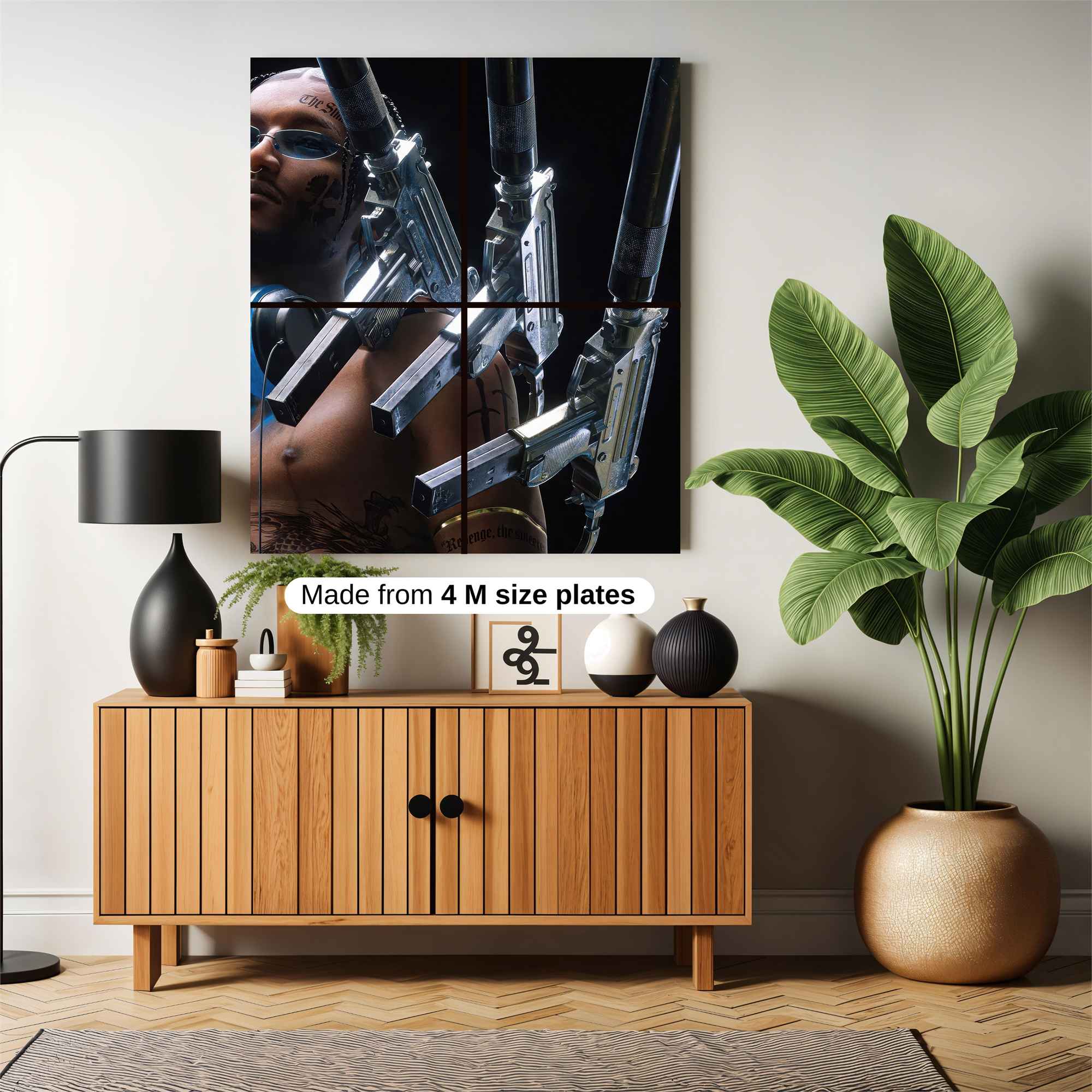 Futuristic Warrior Safe Wall Magnetic / M