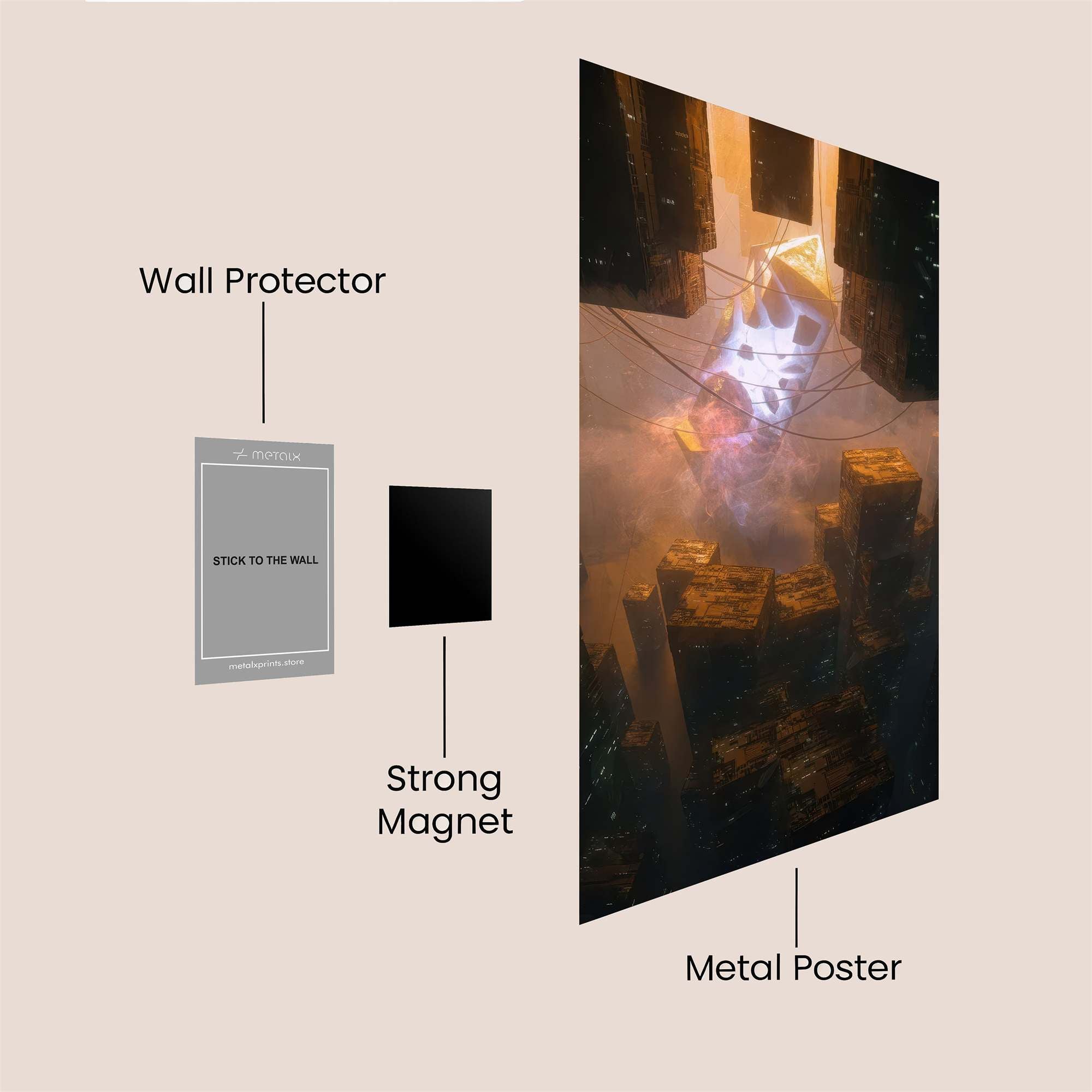 Etheric Descent Safe Wall Magnetic / M