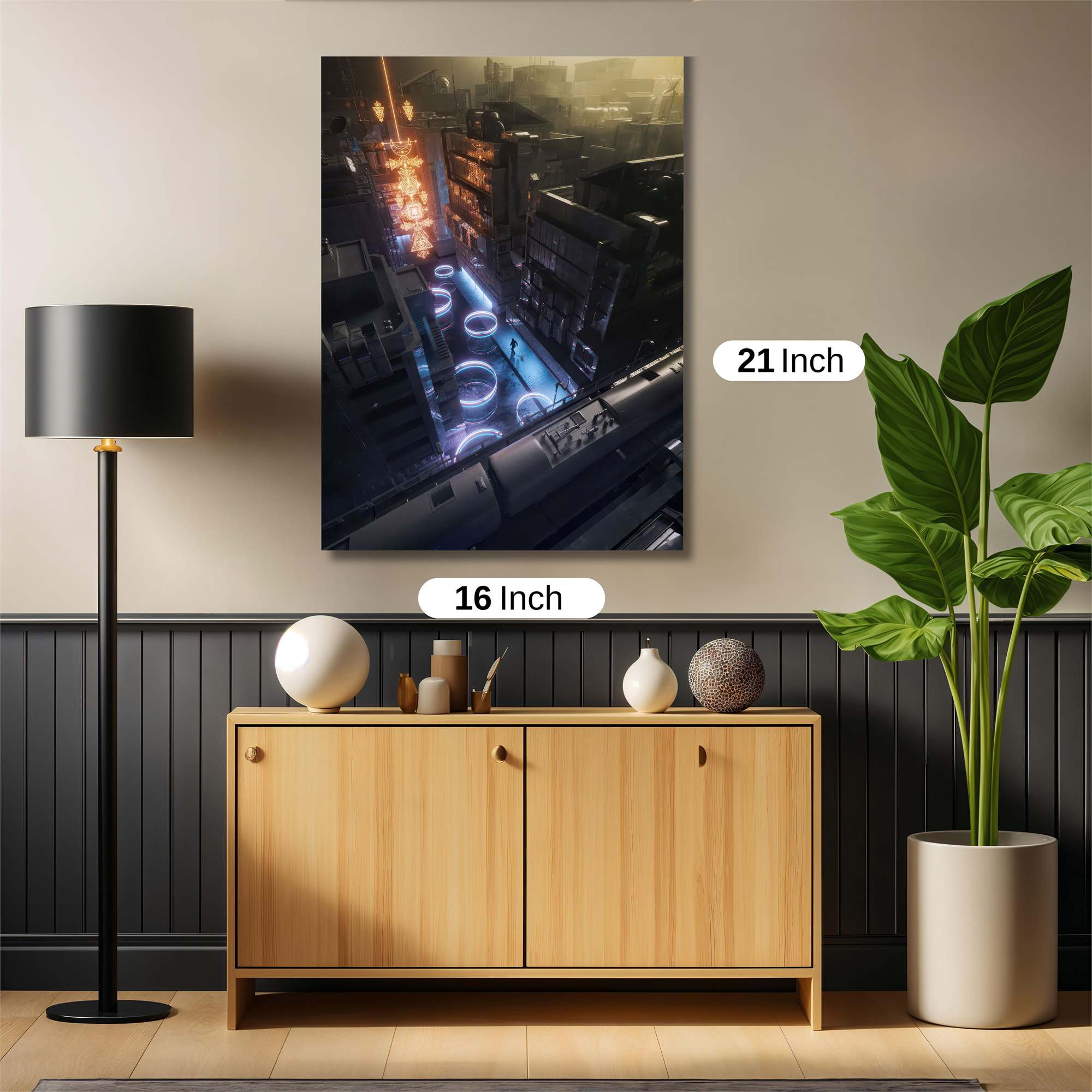 Neon Serenity Safe Wall Magnetic / M