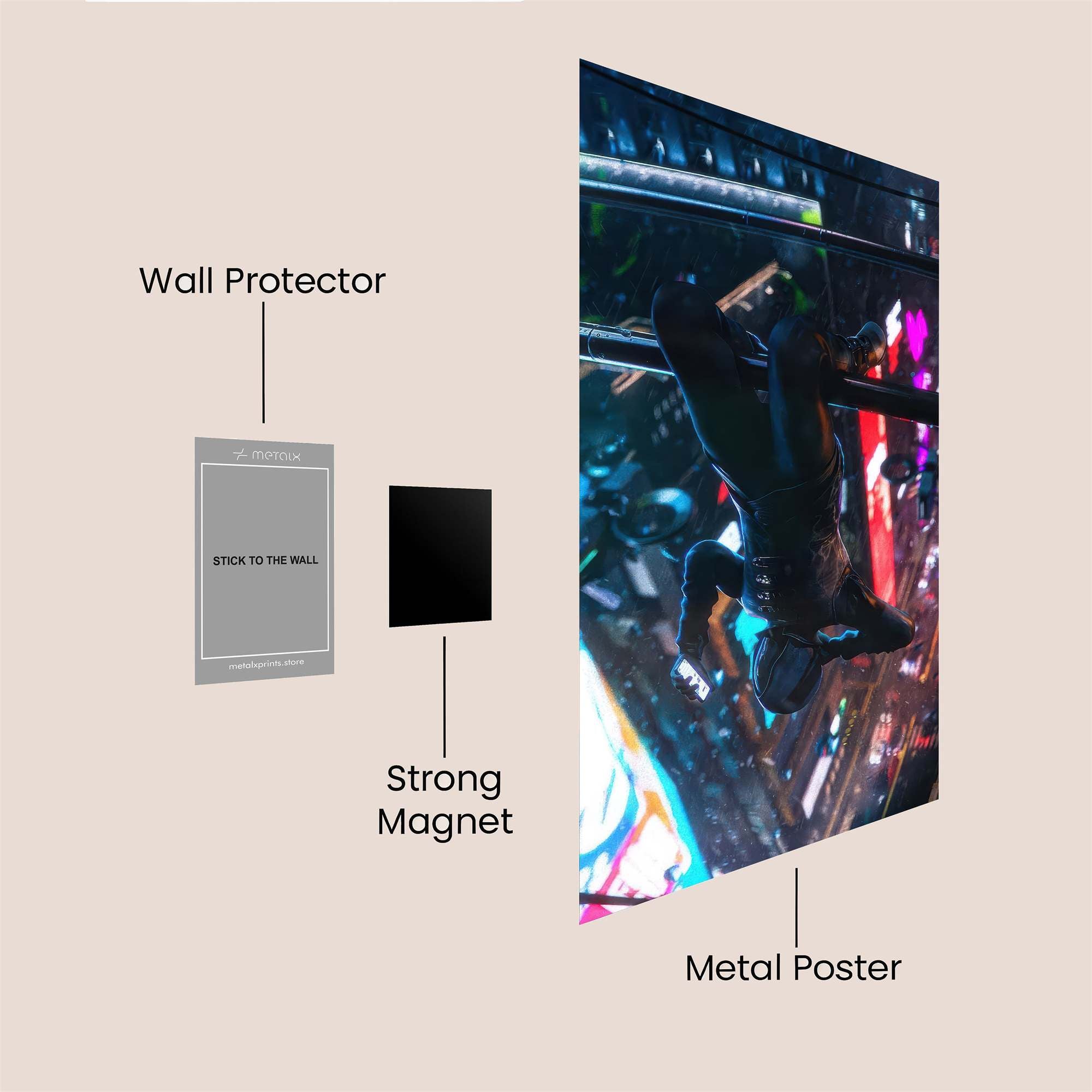 Spider-Man Soaring Safe Wall Magnetic / M